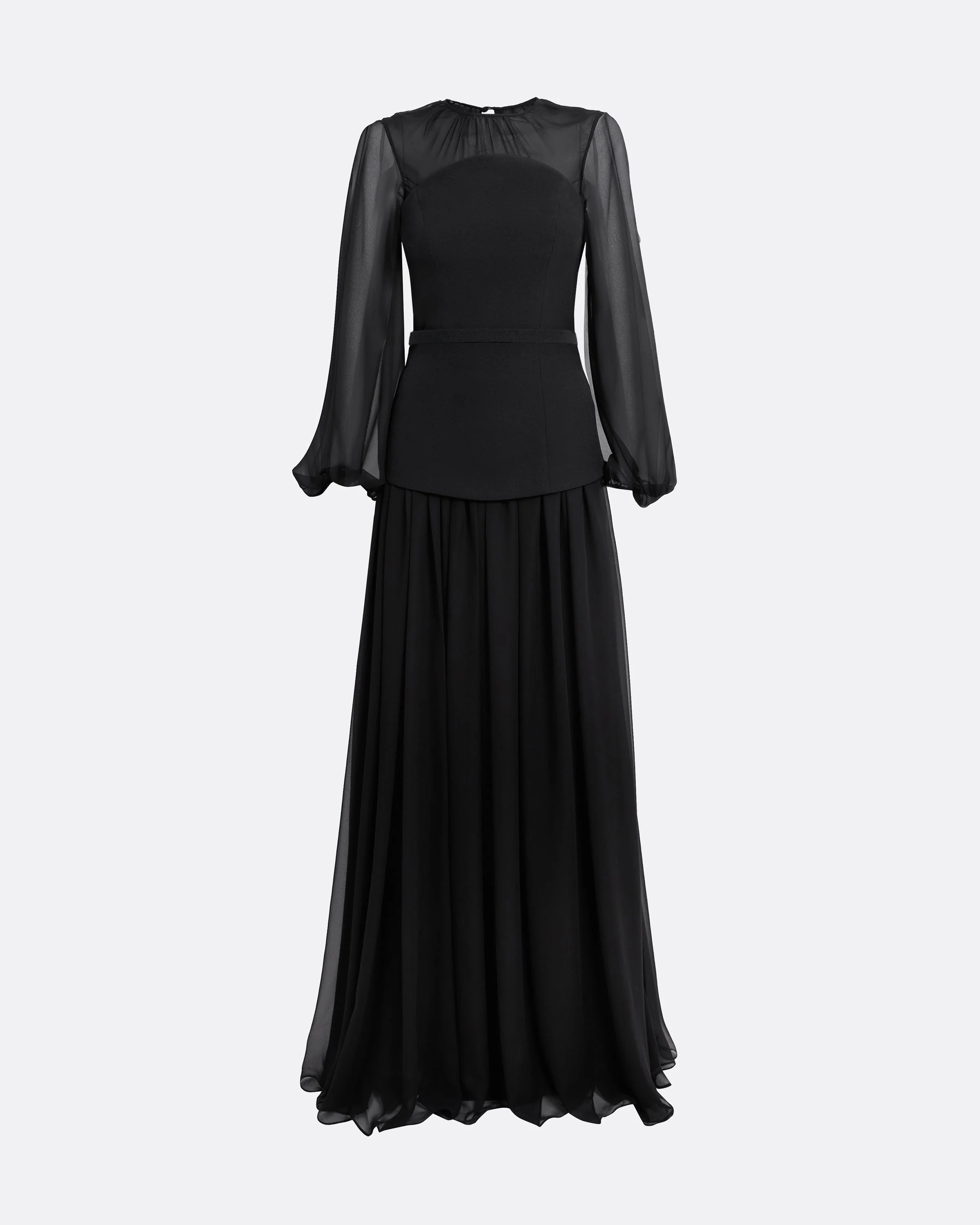 Finley Long Dress in Black - Image 5