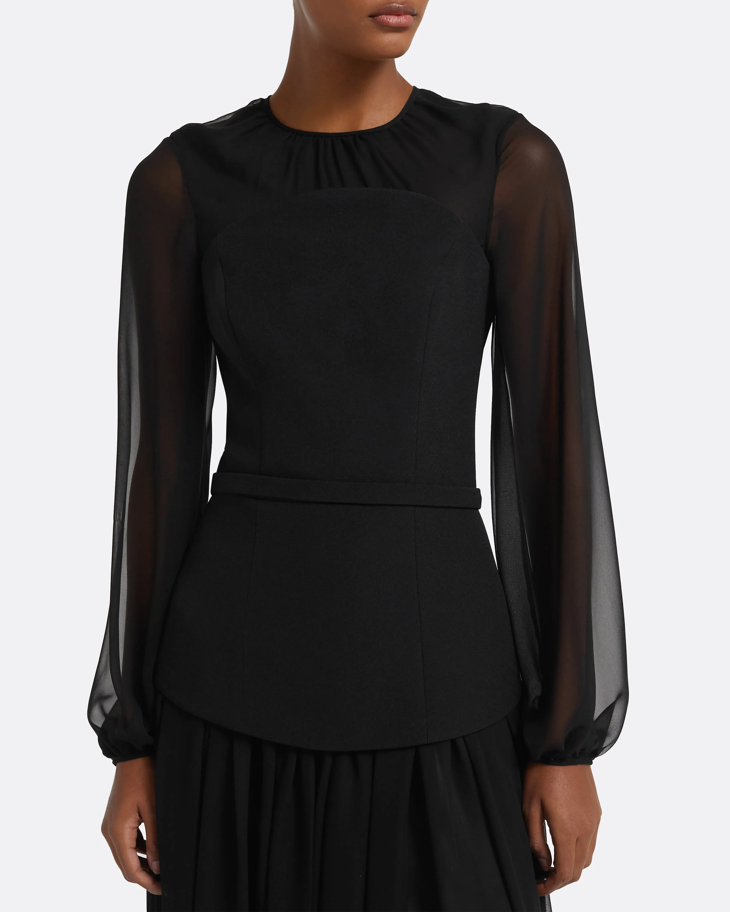 Finley Long Dress in Black - Image 8