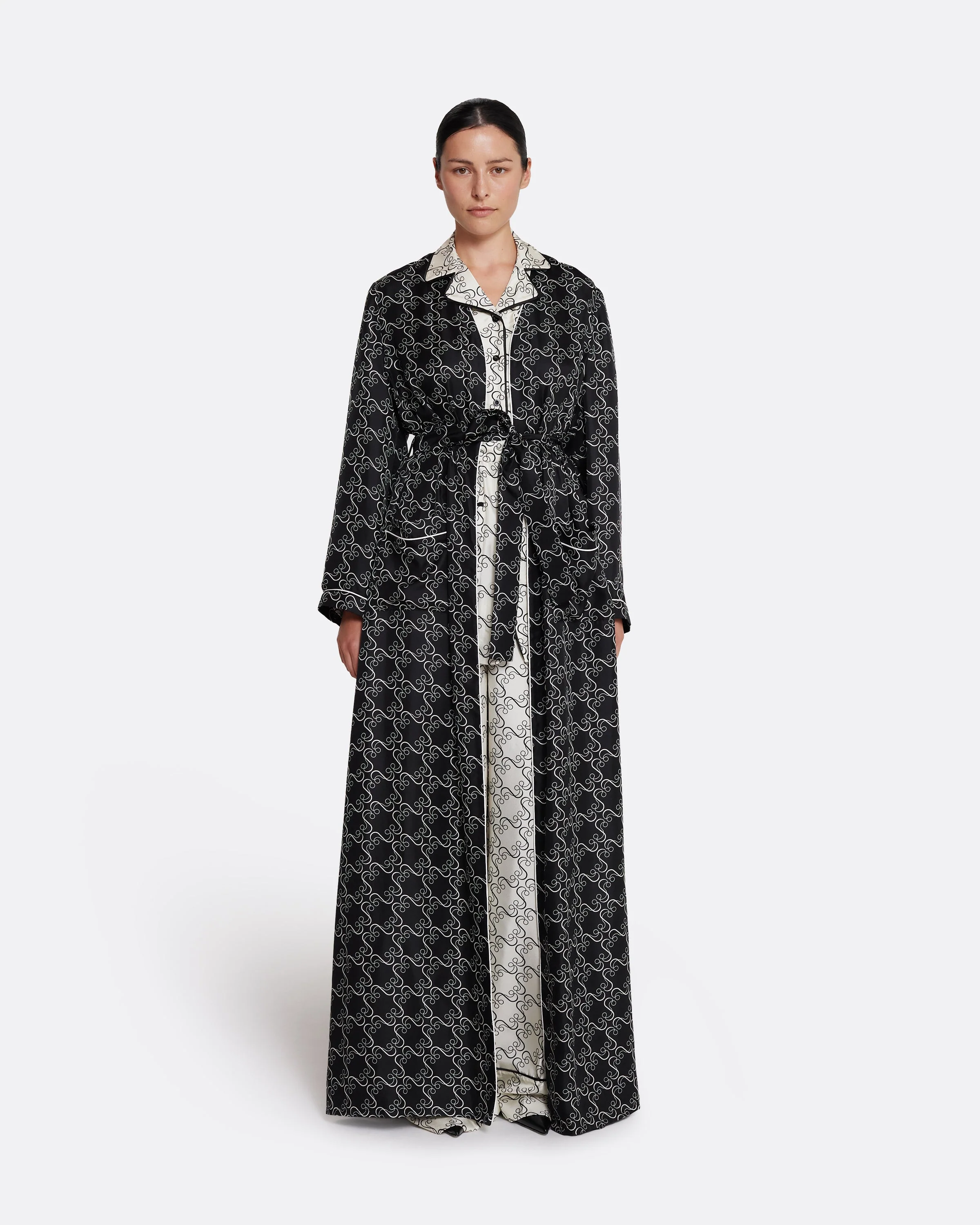 Fiorella Jacket in Ecru on Black - Image 8