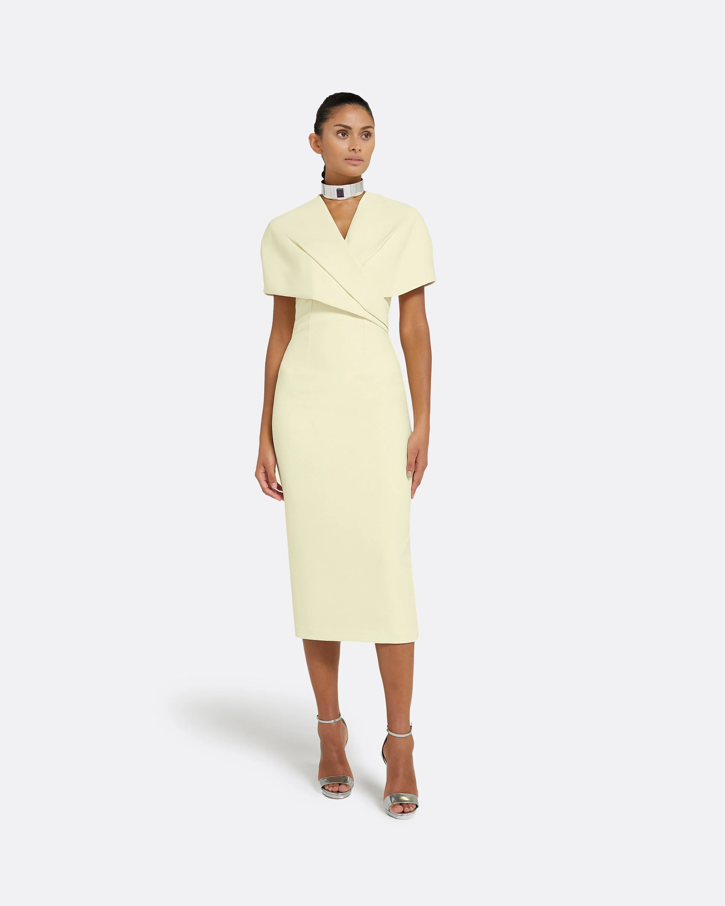 Flora Buttermilk Midi Dress - Image 6