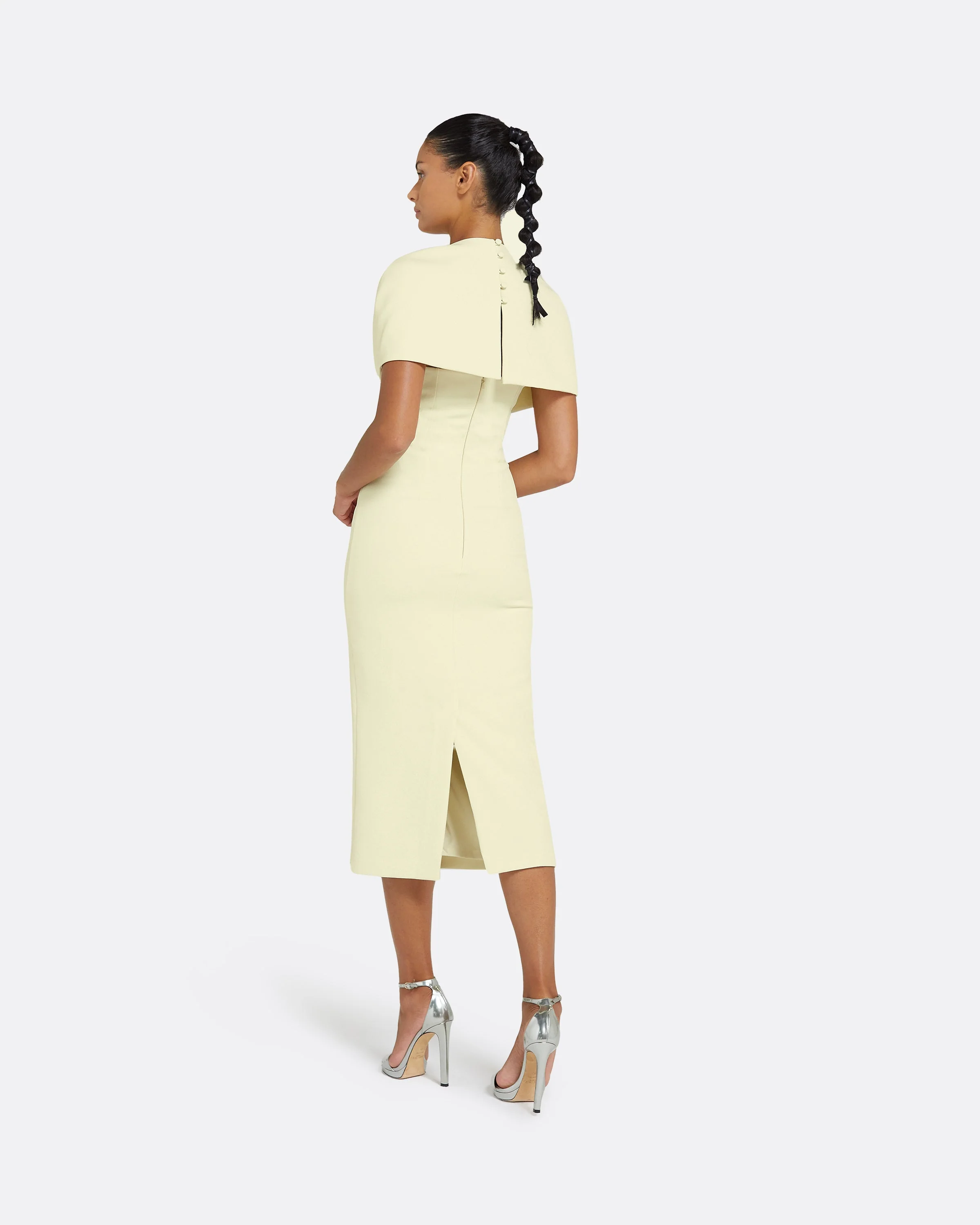 Flora Buttermilk Midi Dress - Image 7
