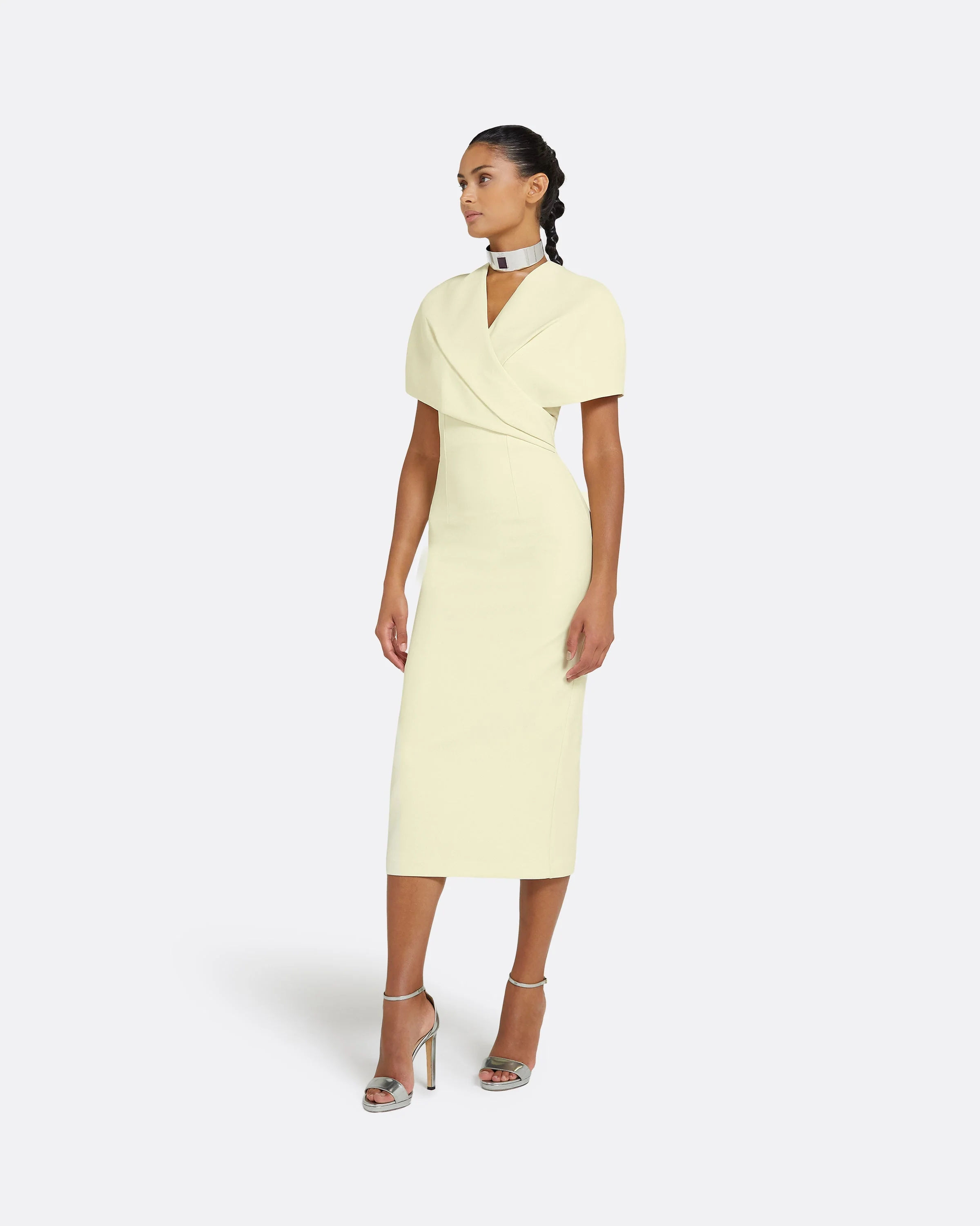 Flora Buttermilk Midi Dress - Image 9