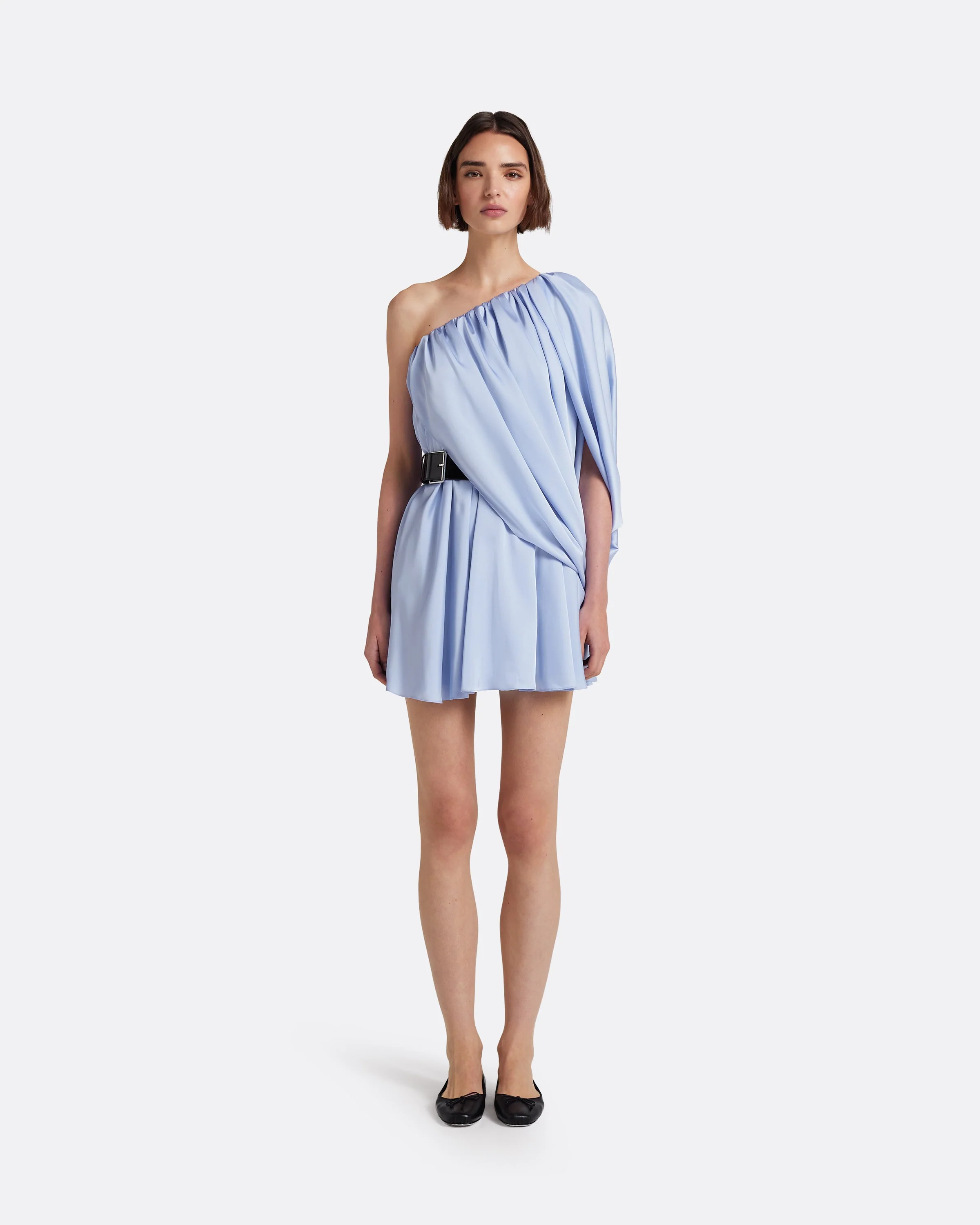 Flourine Mini Dress in Soft Sky - Image 5
