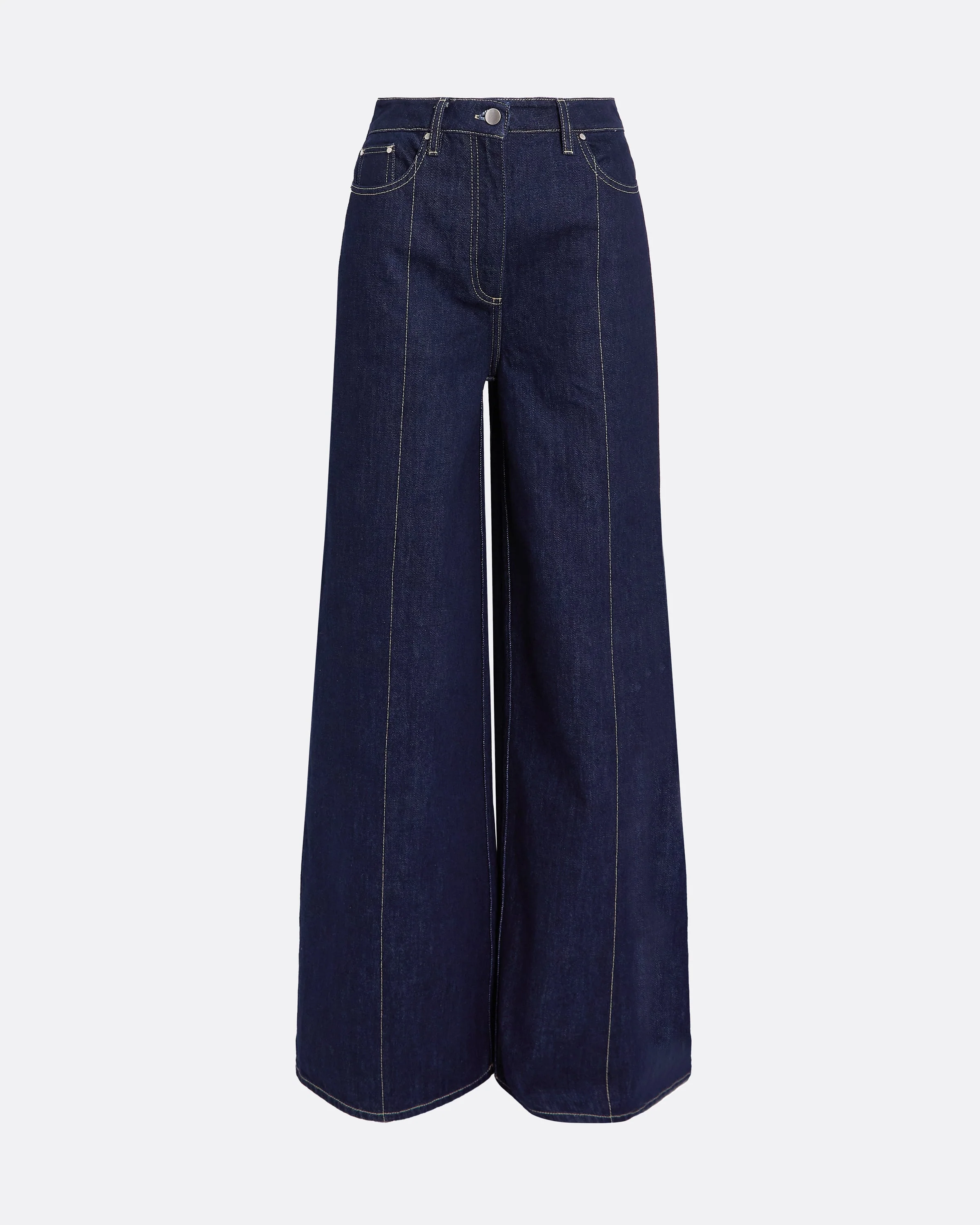 Fulvia Denim Trouser in Dark Wash - Image 8