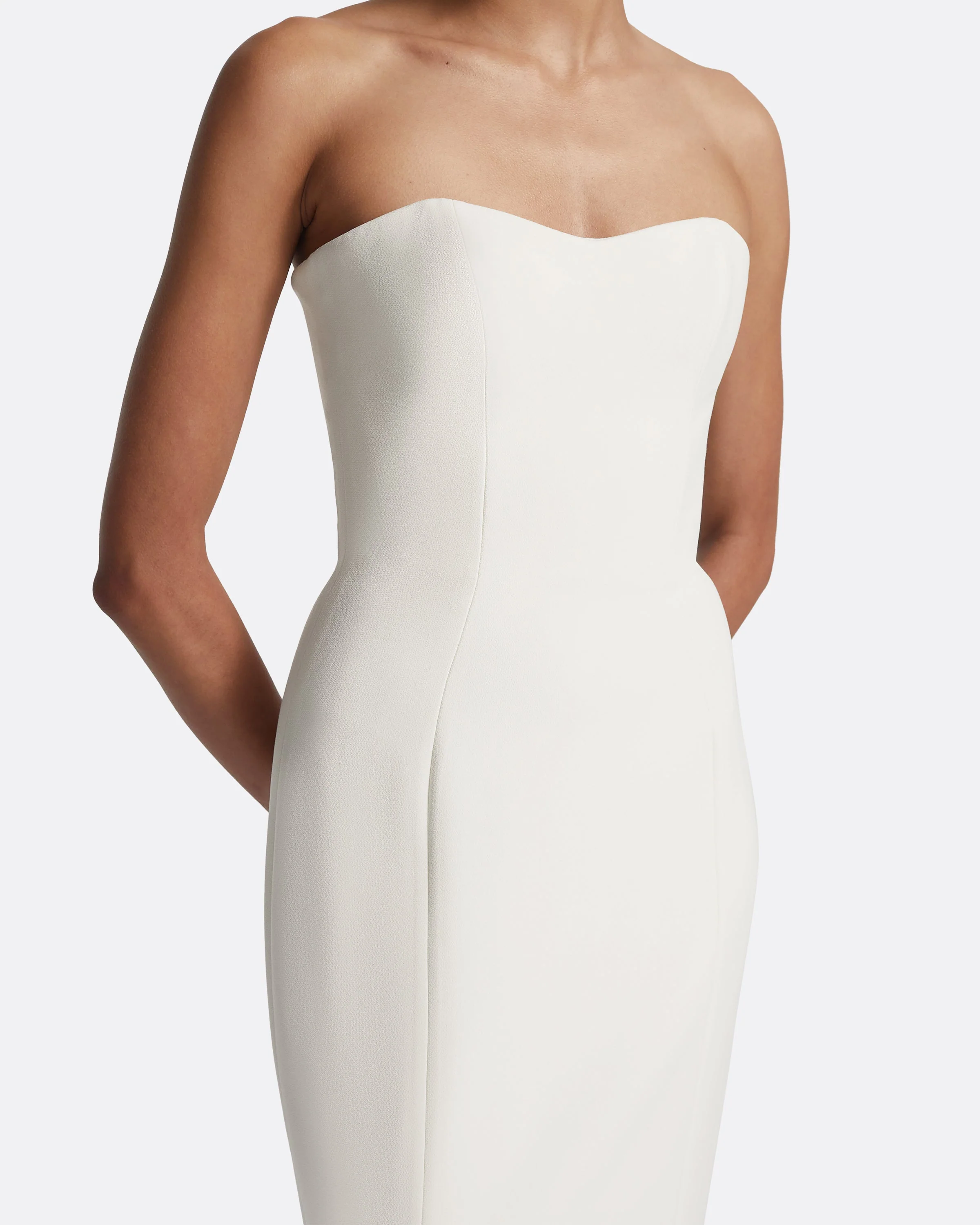 Gabriella Long Dress in Ivory - Image 10