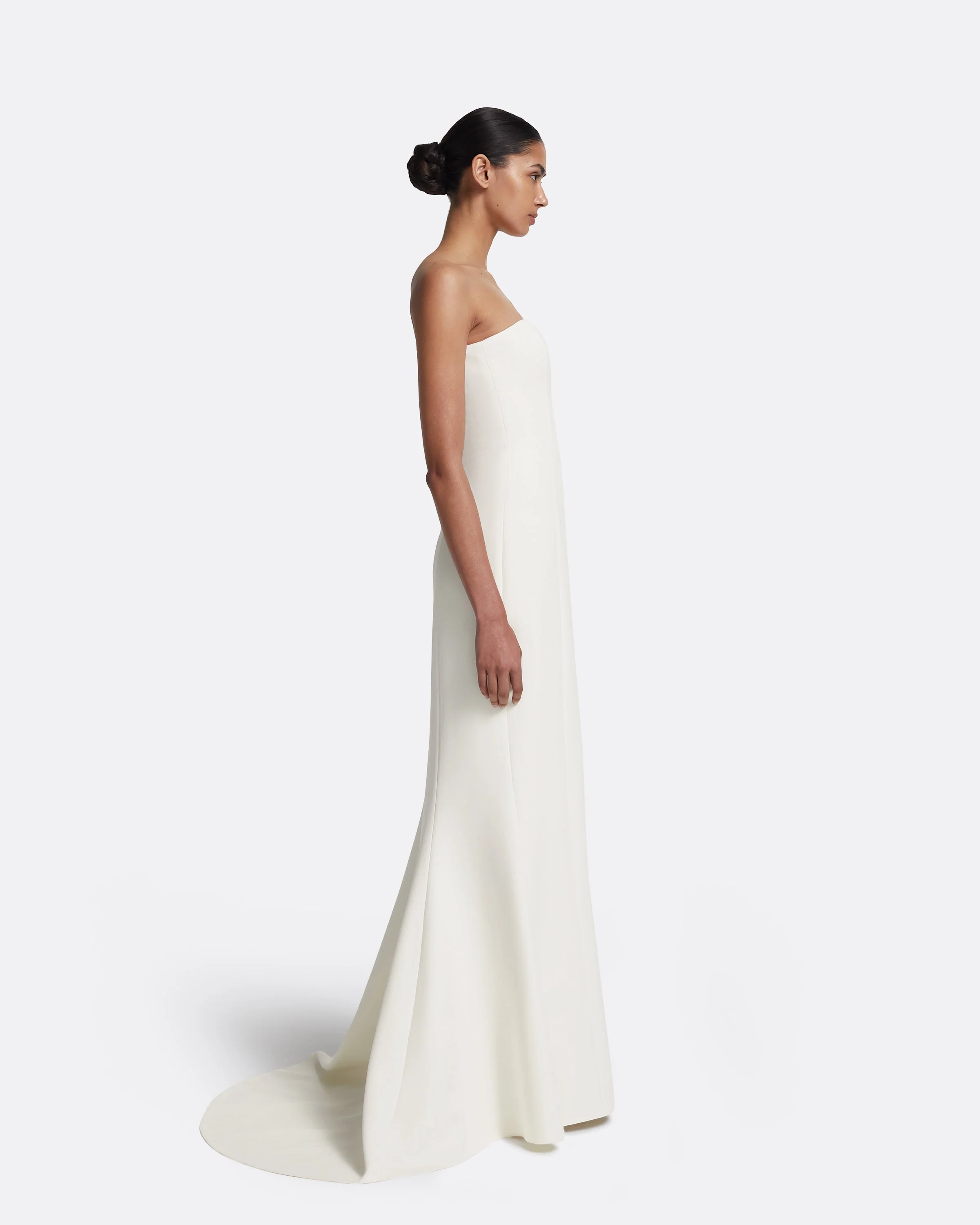 Gabriella Long Dress in Ivory - Image 11