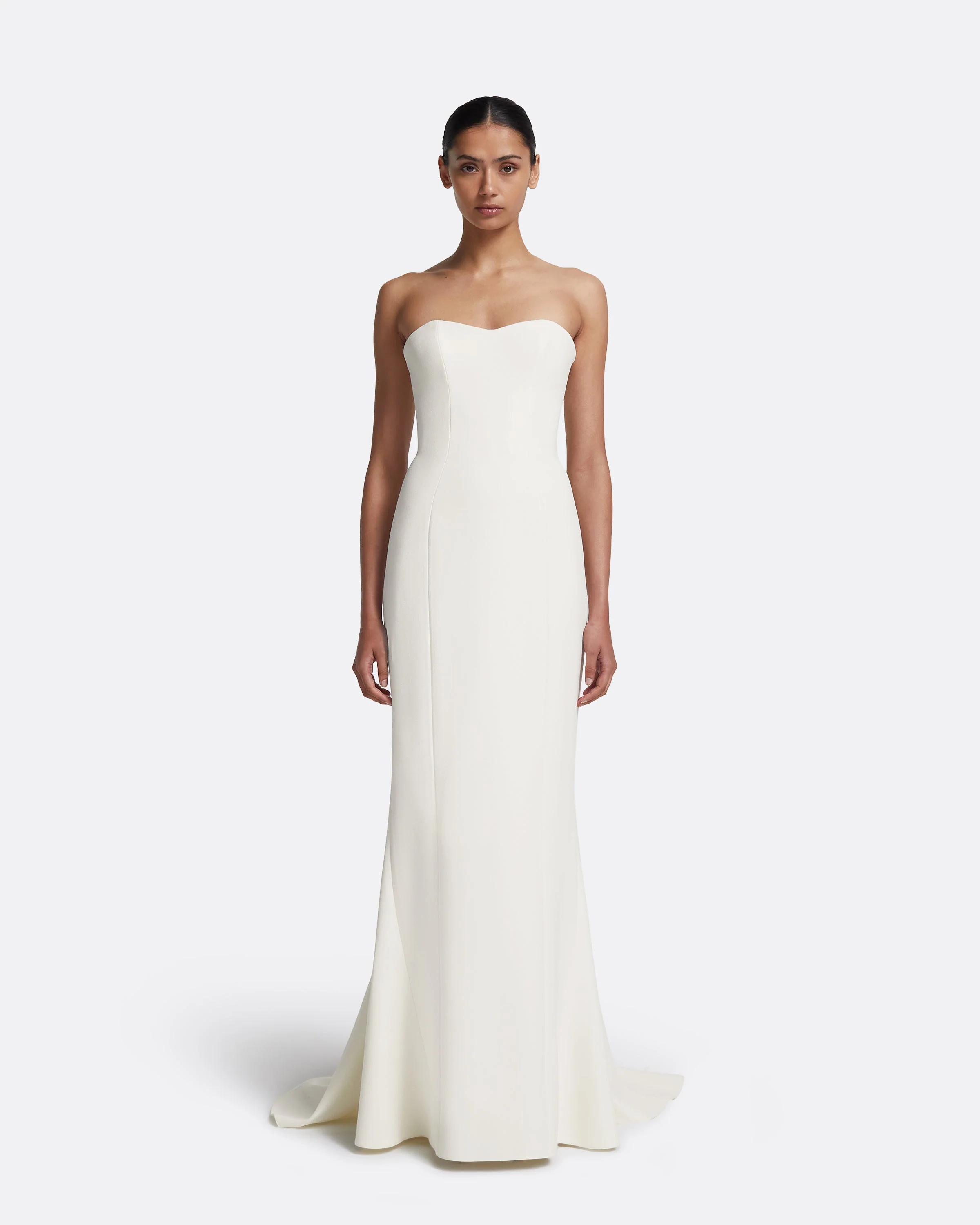 Gabriella Long Dress in Ivory - Image 8