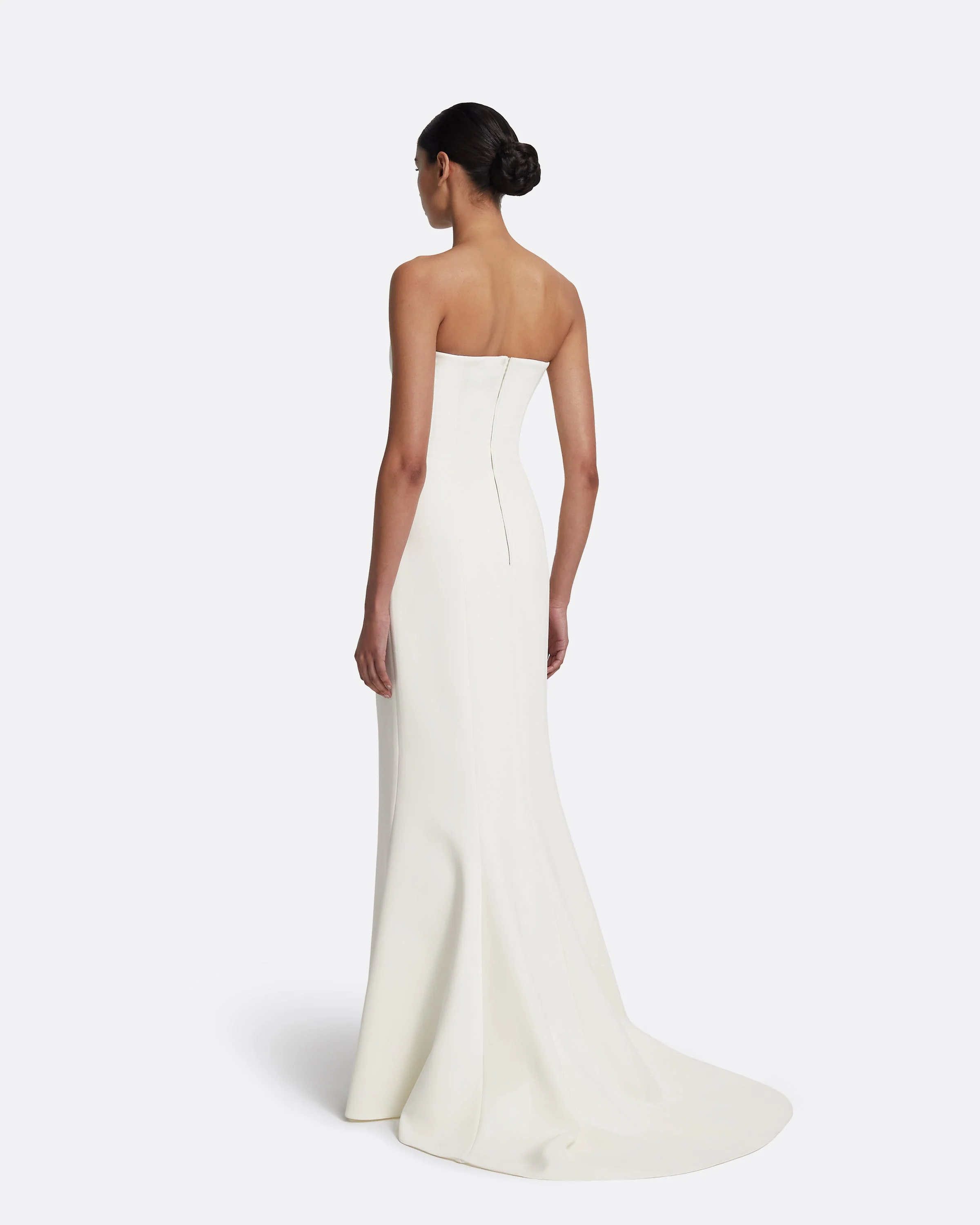 Gabriella Long Dress in Ivory - Image 9