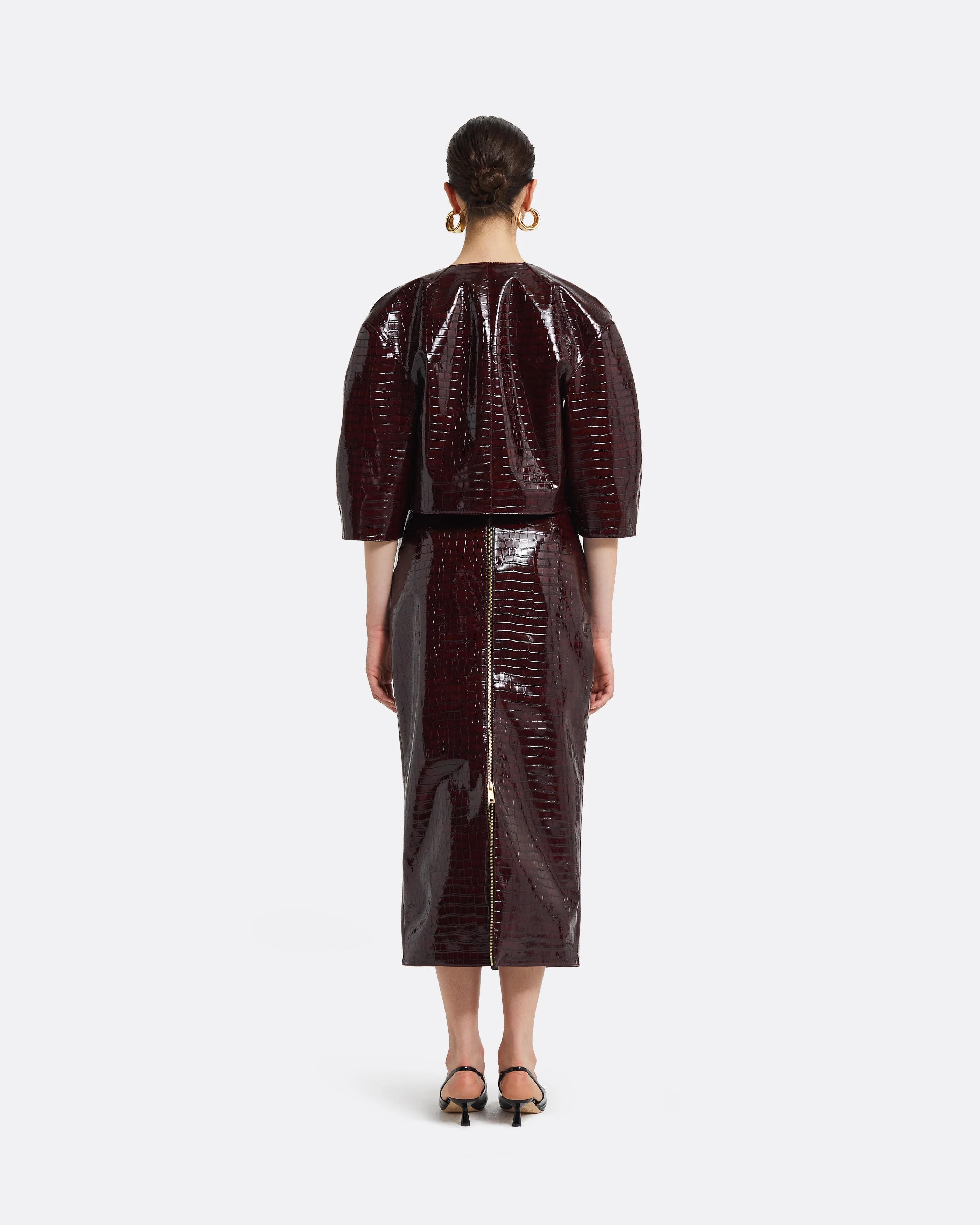 Garip Burgundy Jacket - Image 2