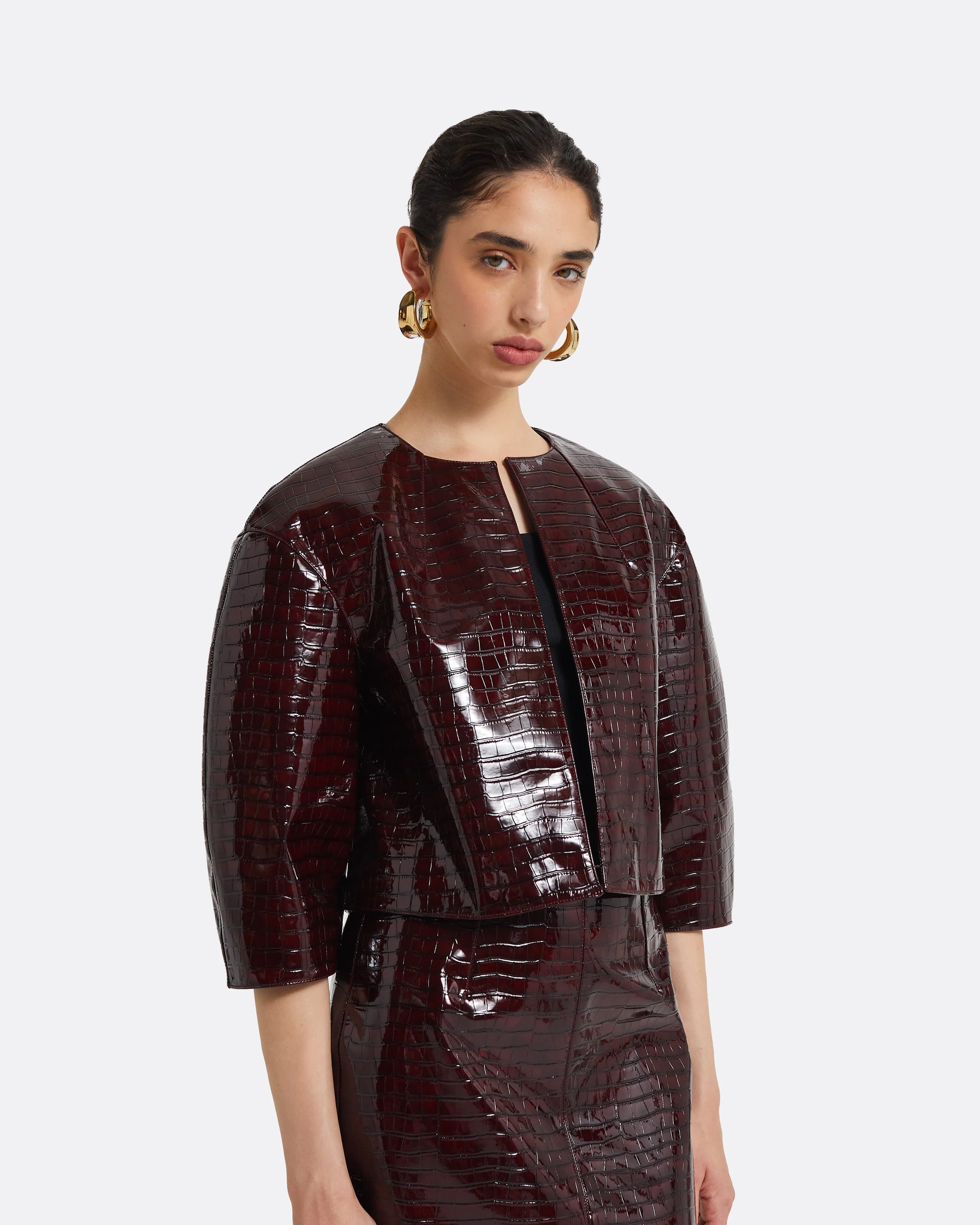 Garip Burgundy Jacket - Image 8