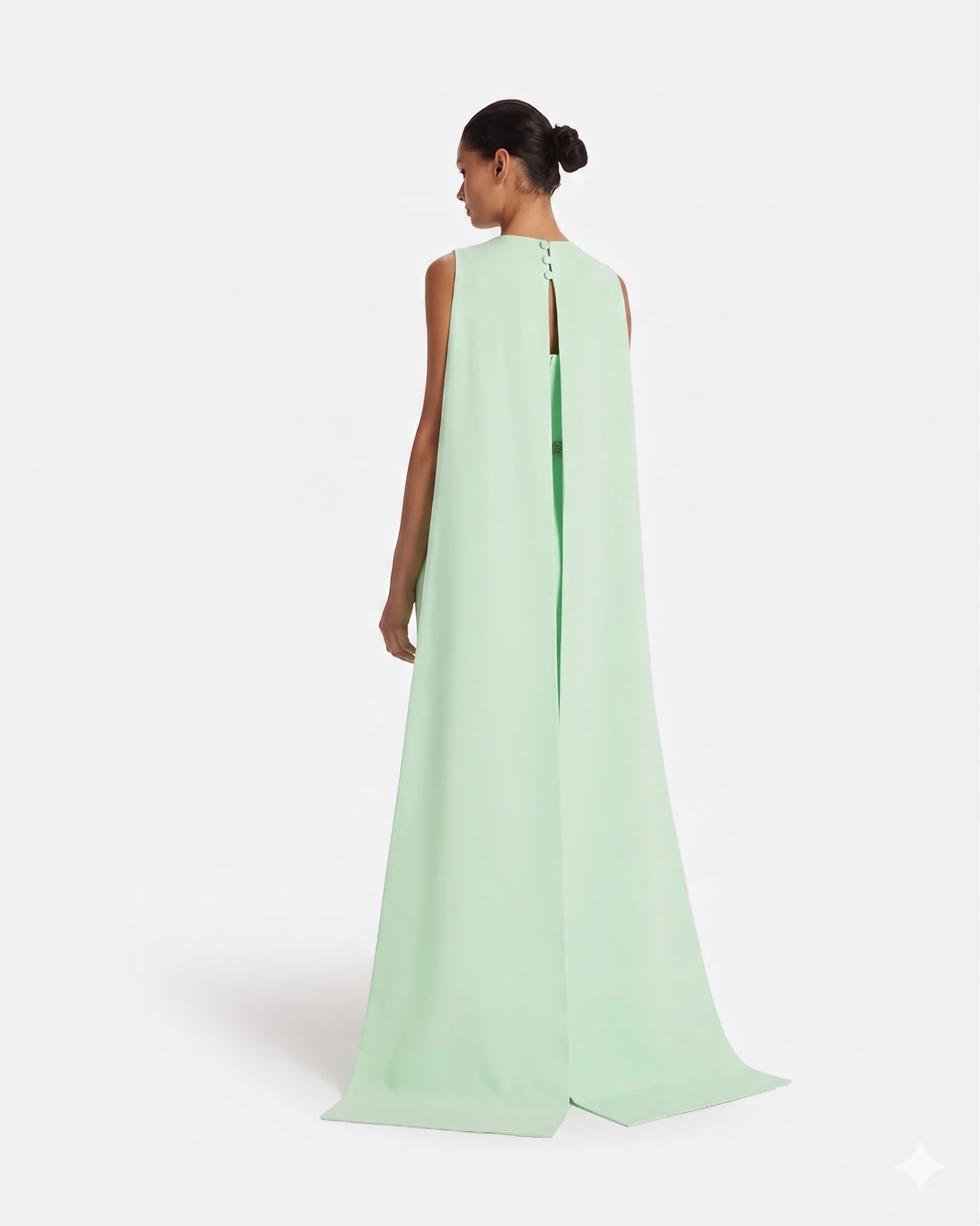 Ginevra Long Dress in Jade - Image 12