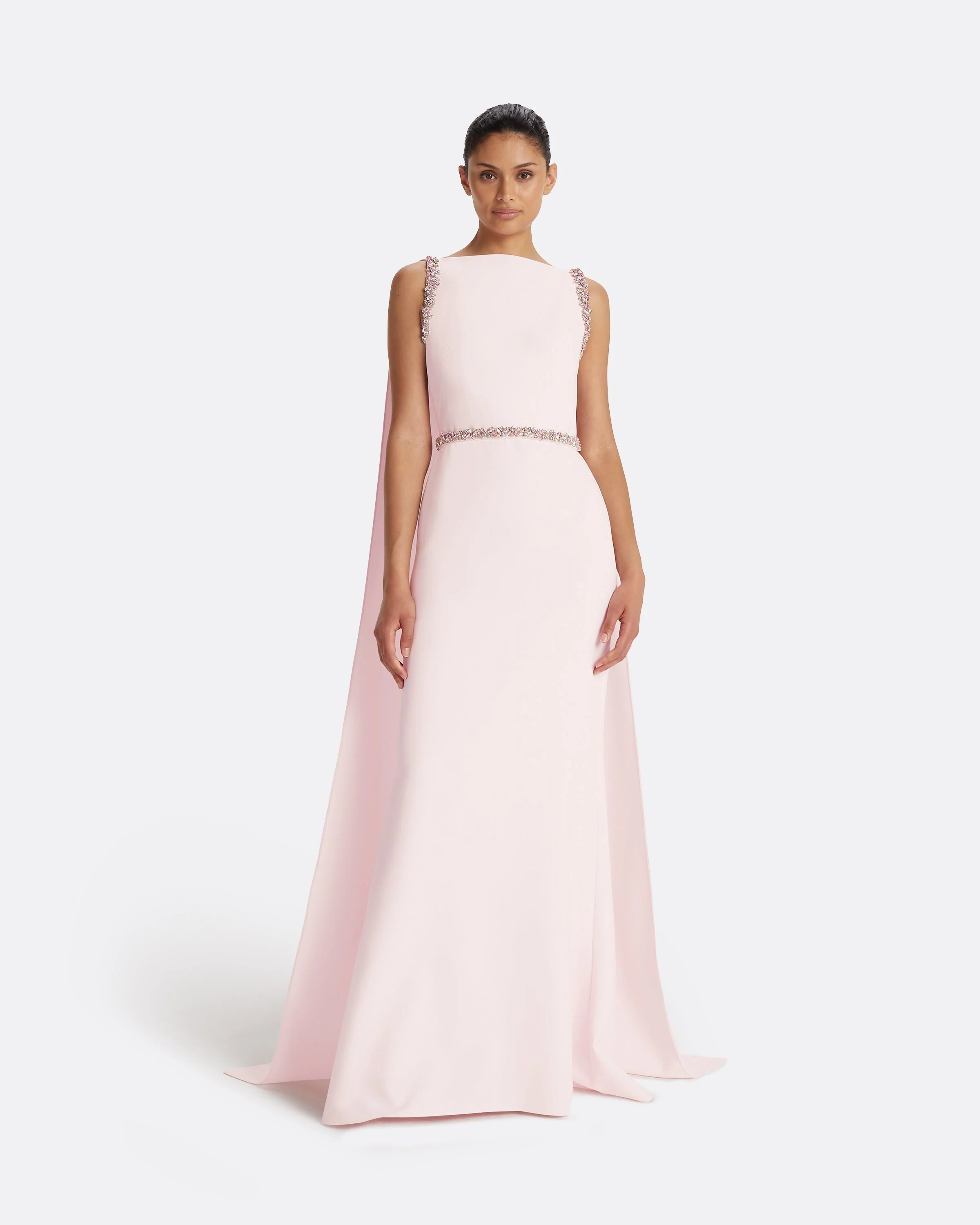 Ginevra Barely Pink Long Dress - Image 6