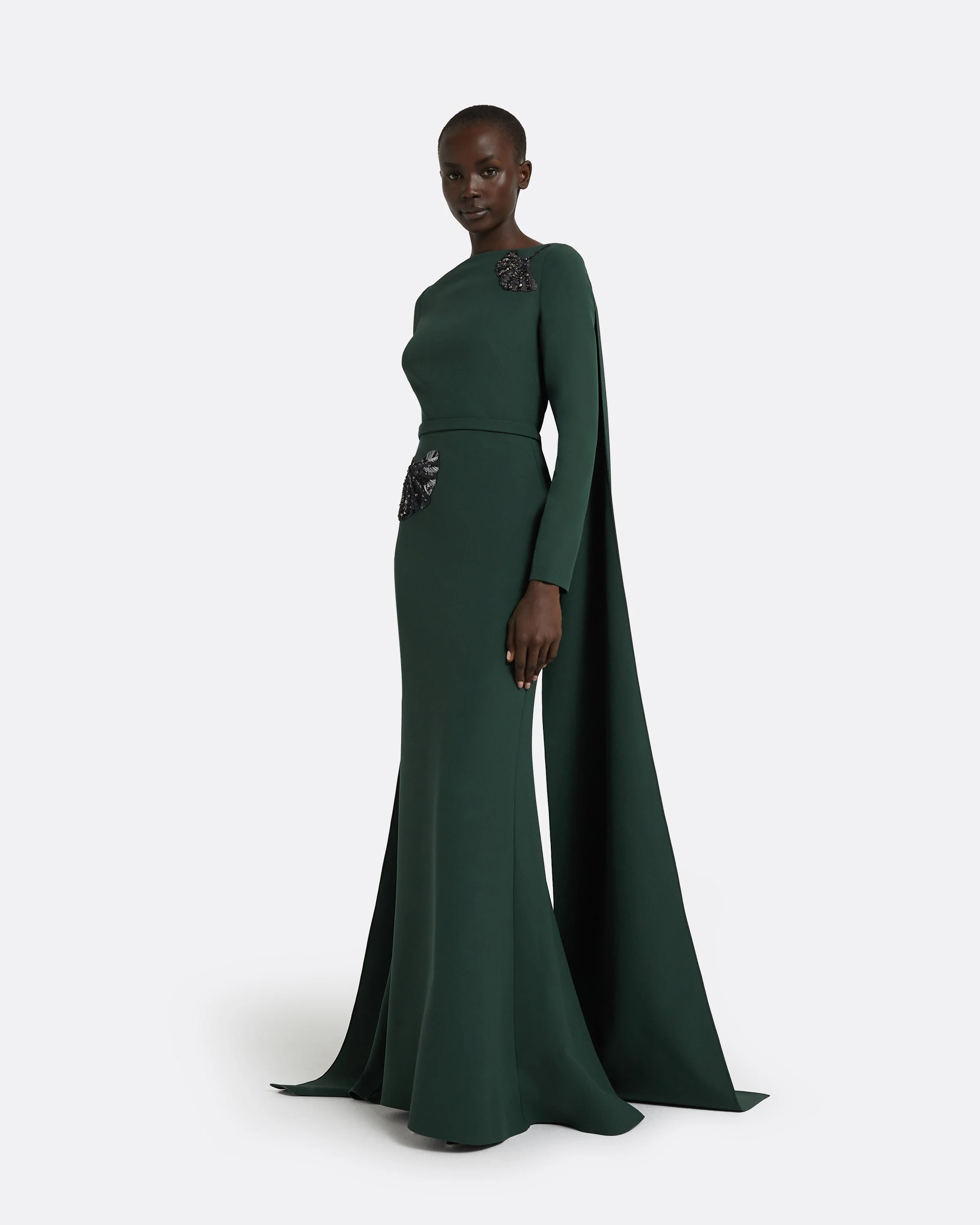 Ginevra Darkest Spruce Long Dress - Image 9
