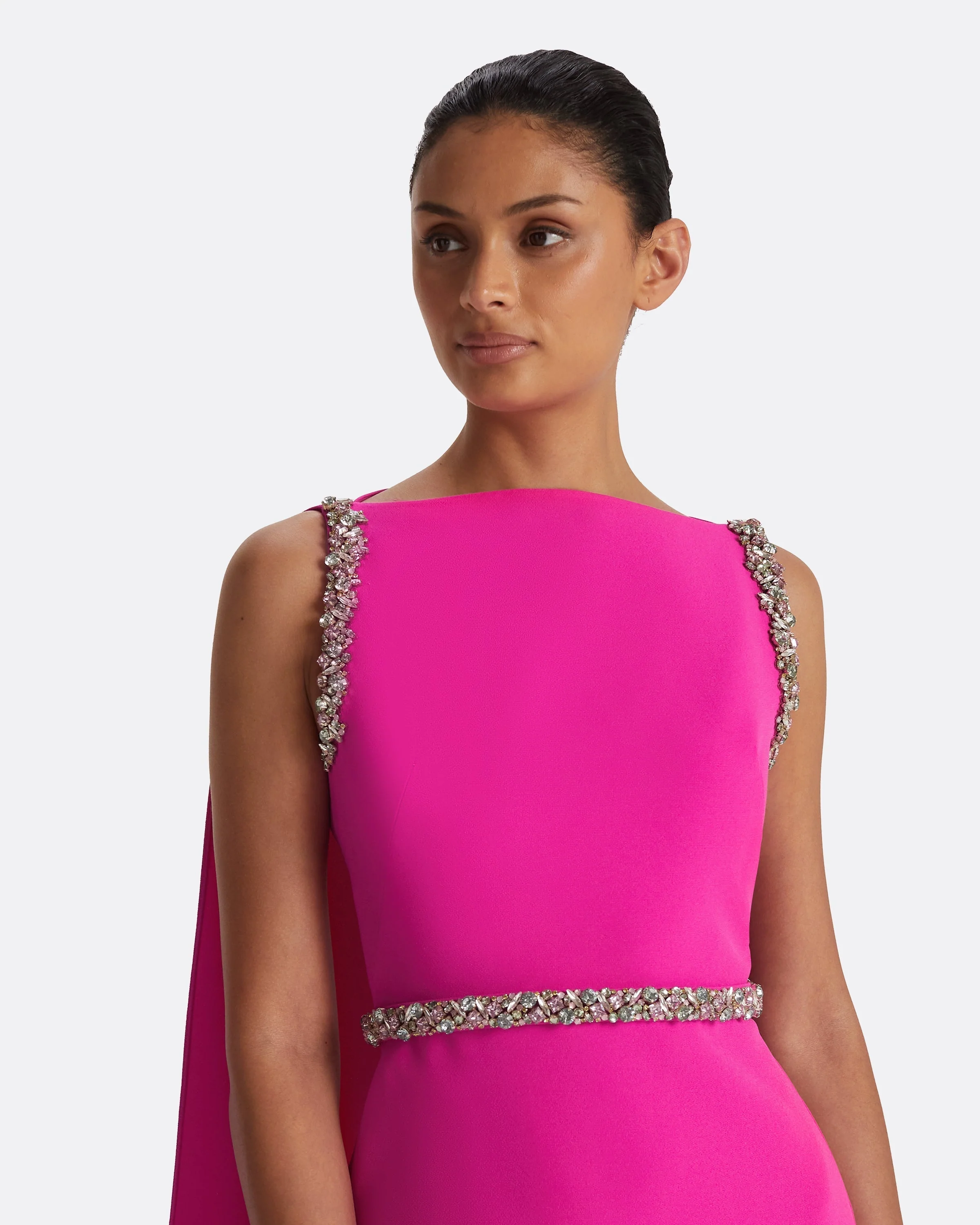 Ginevra Wild Strawberry Long Dress - Image 8