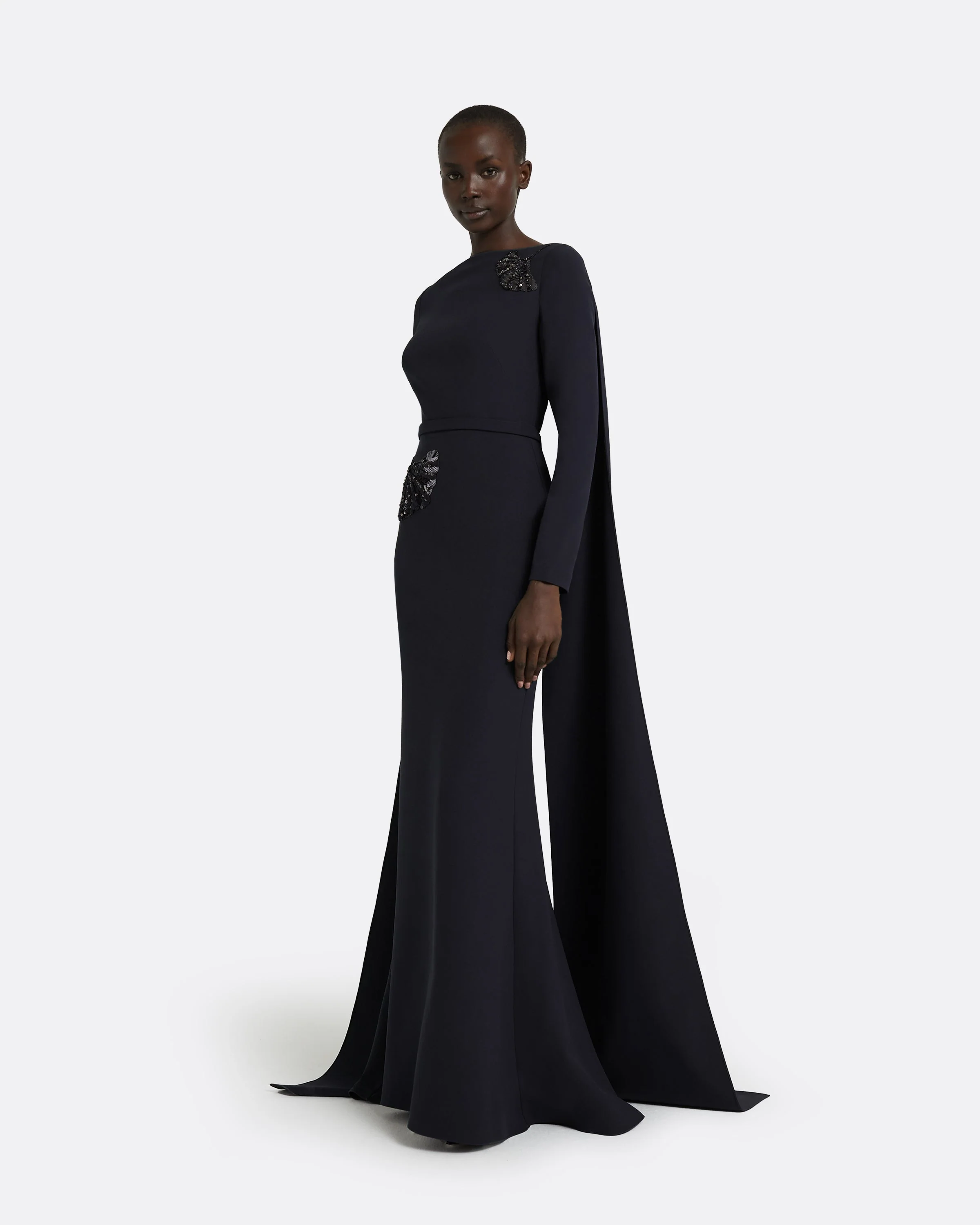 Ginevra Midnight Navy Long Dress - Image 4
