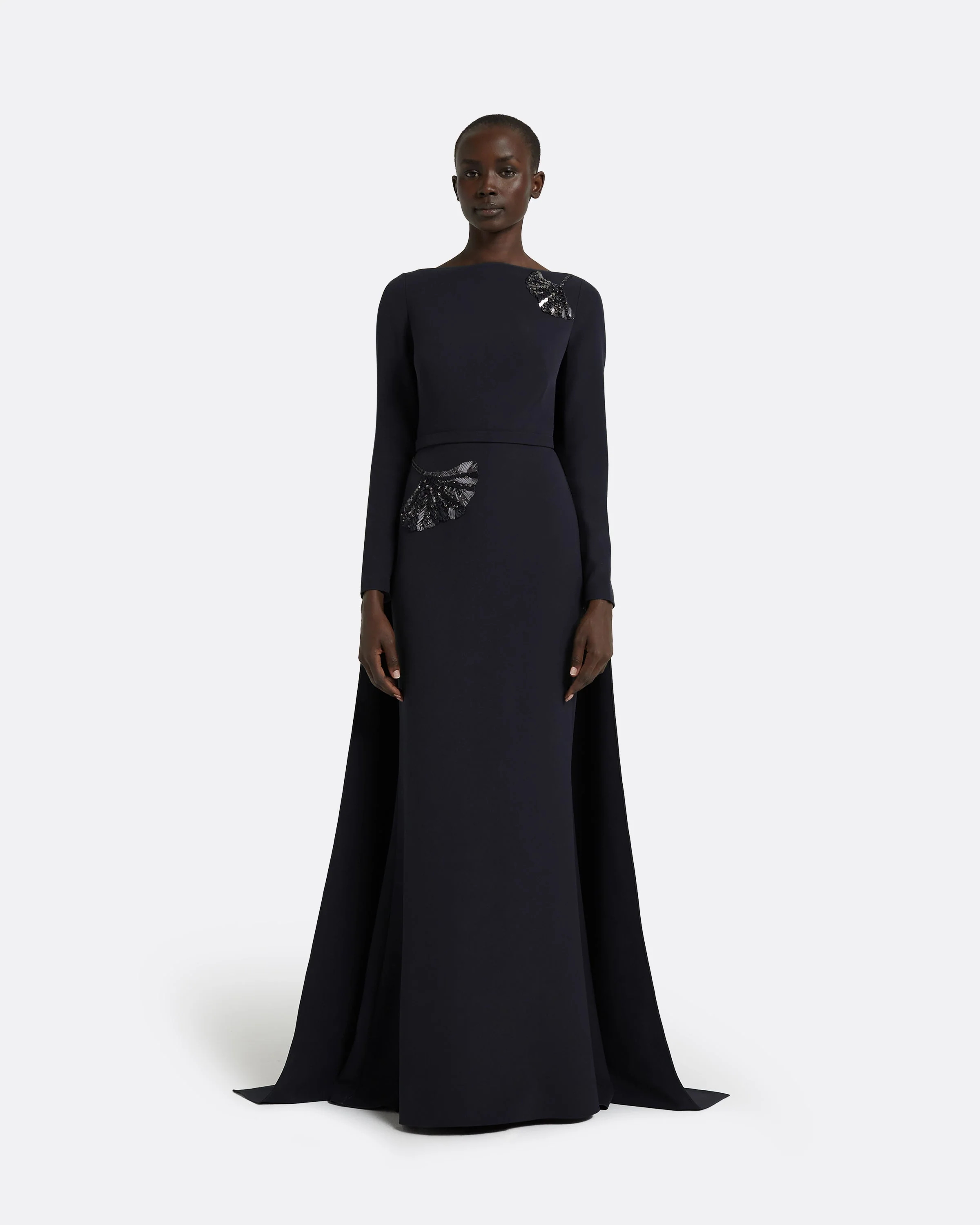 Ginevra Midnight Navy Long Dress - Image 6