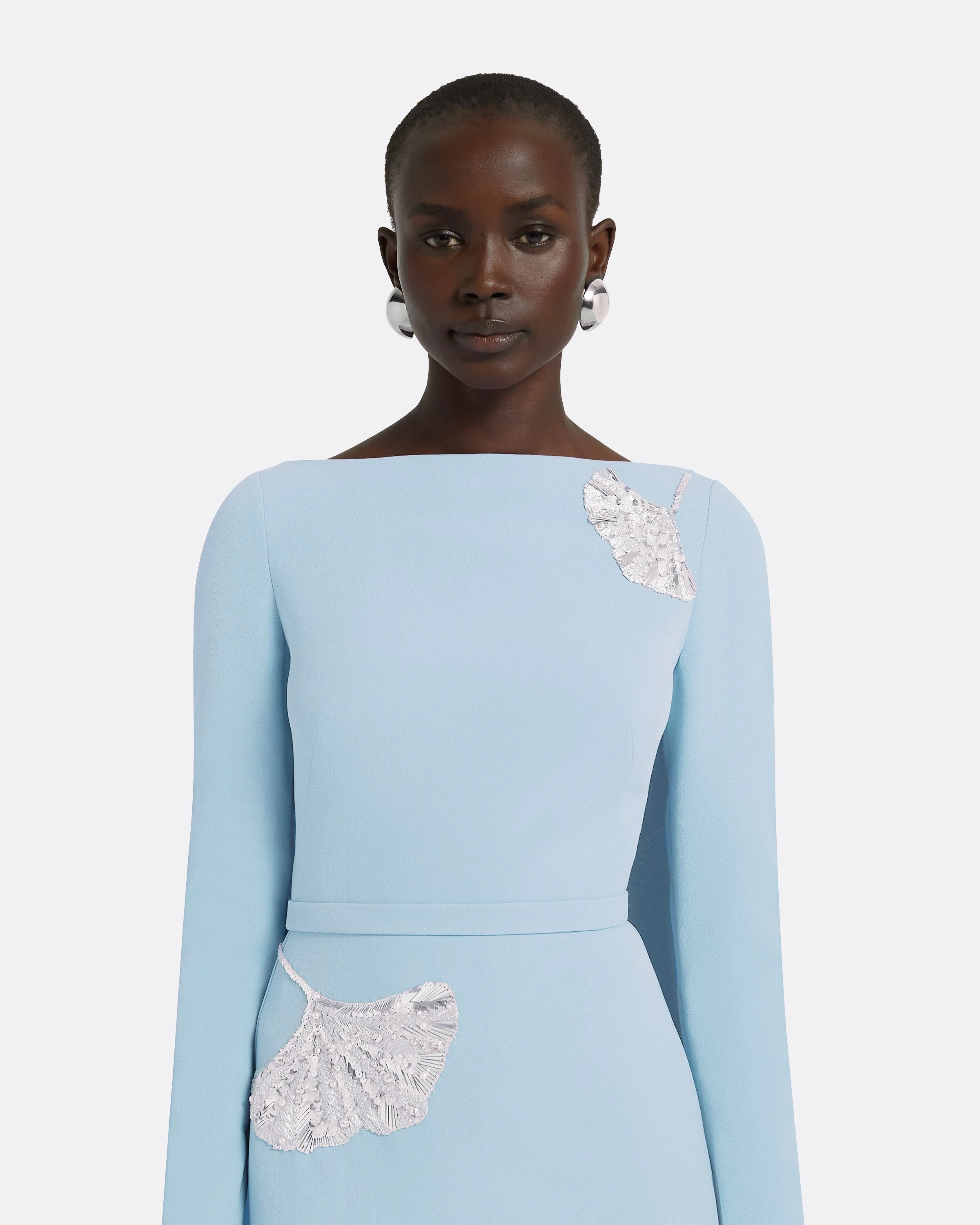 Ginevra Pale Blue Long Dress - Image 3