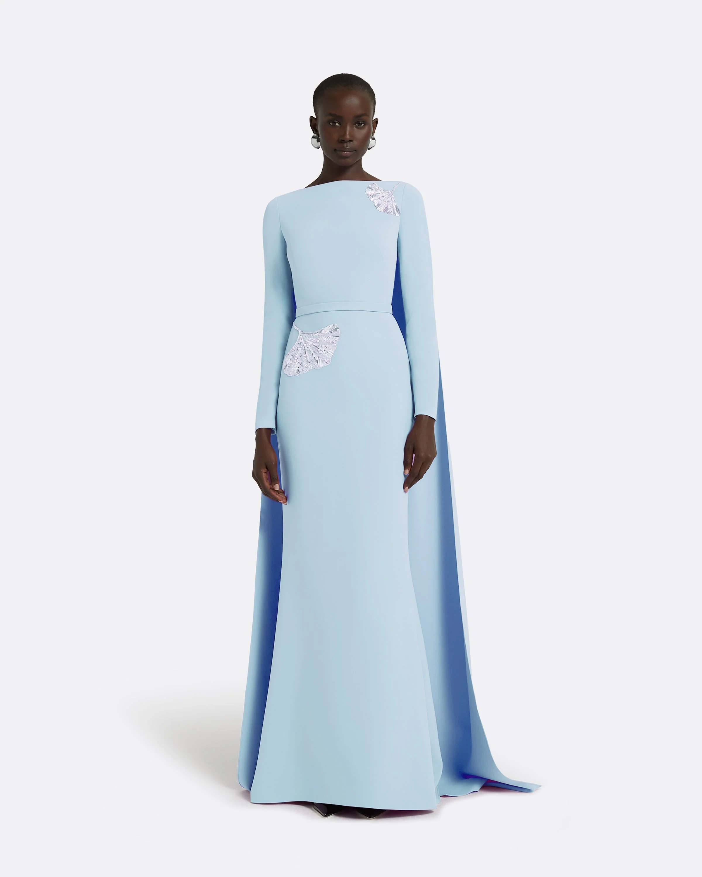 Ginevra Pale Blue Long Dress - Image 6