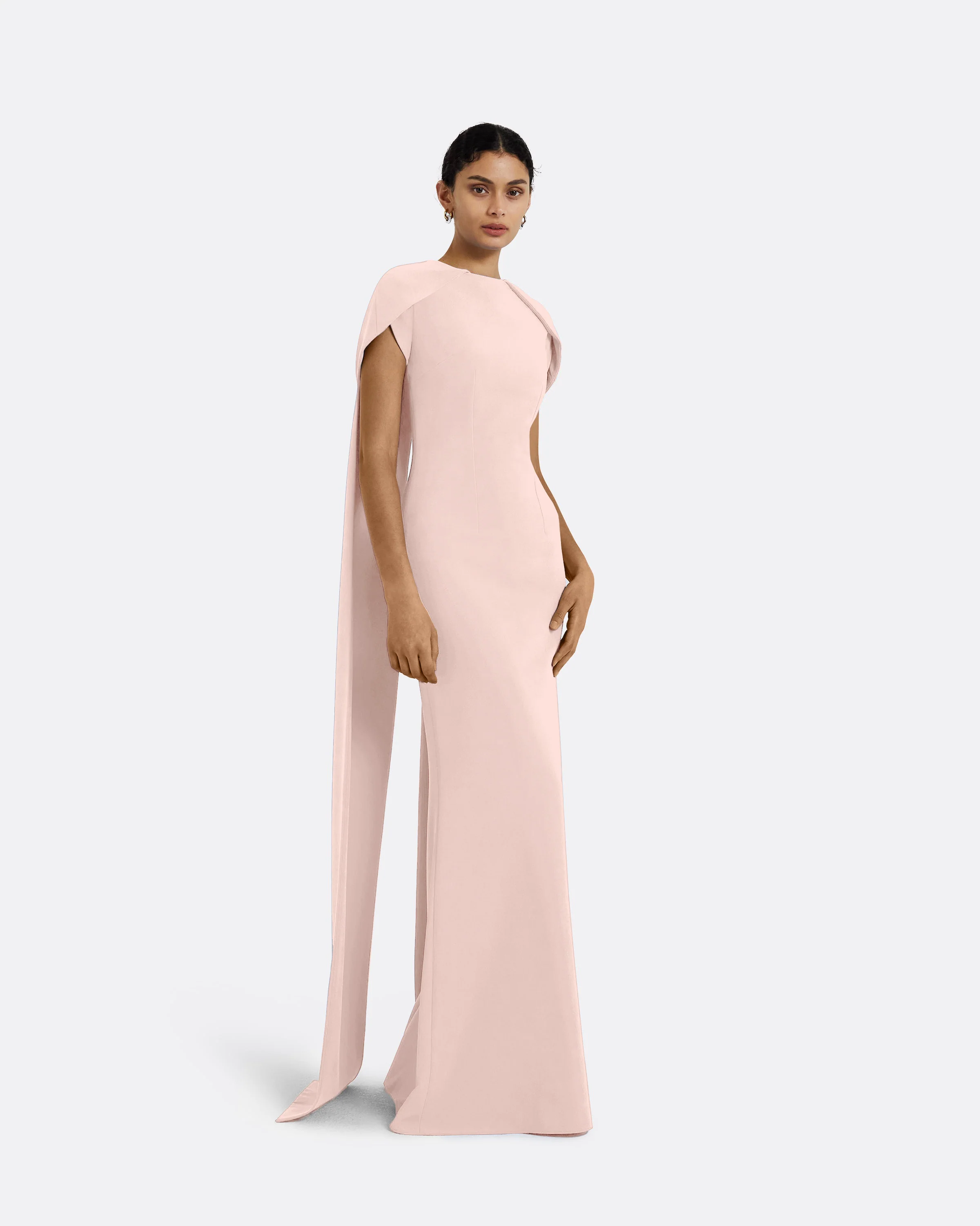Ginkgo Long Dress in Pale Pink - Image 14