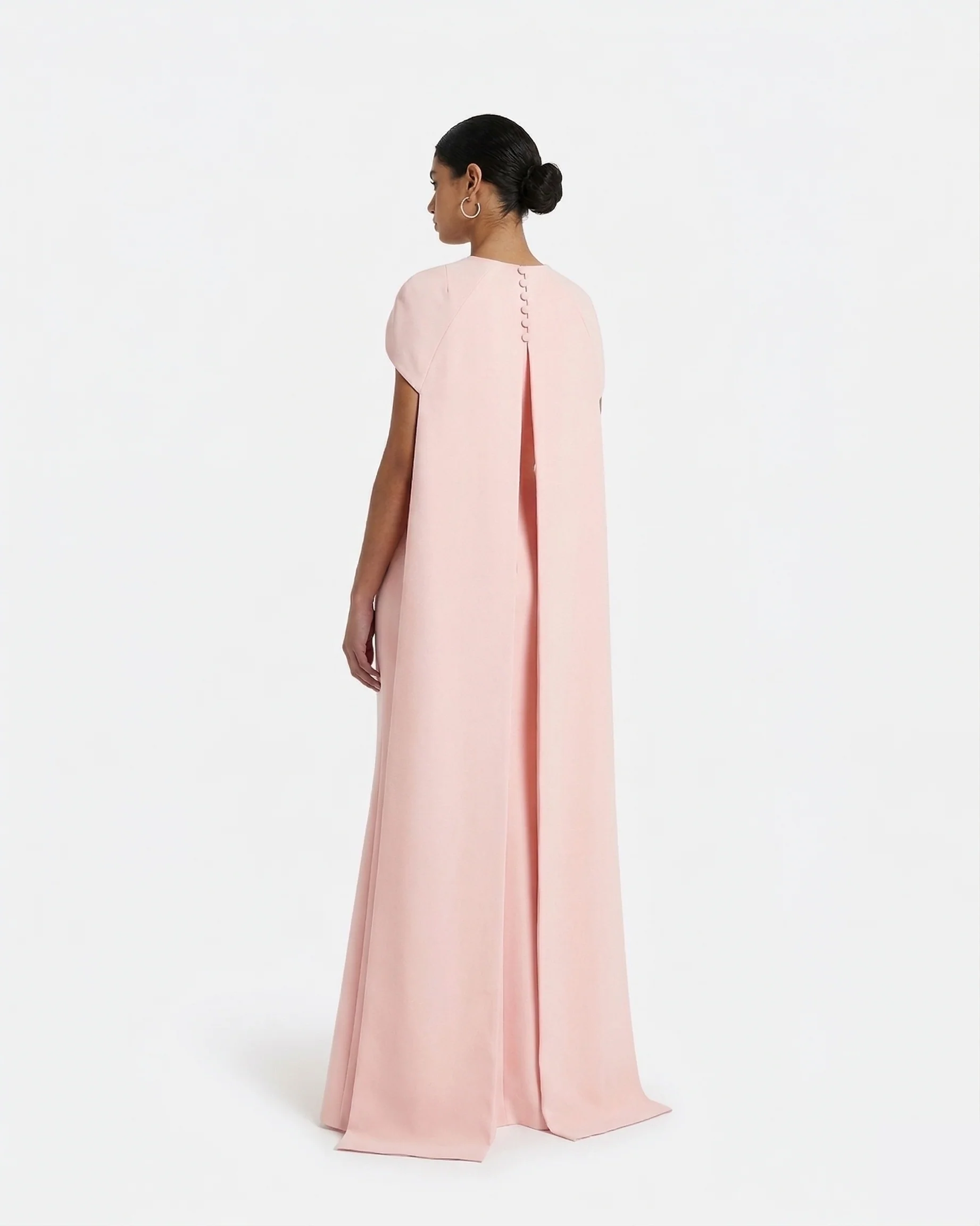 Ginkgo Long Dress in Pale Pink - Image 7