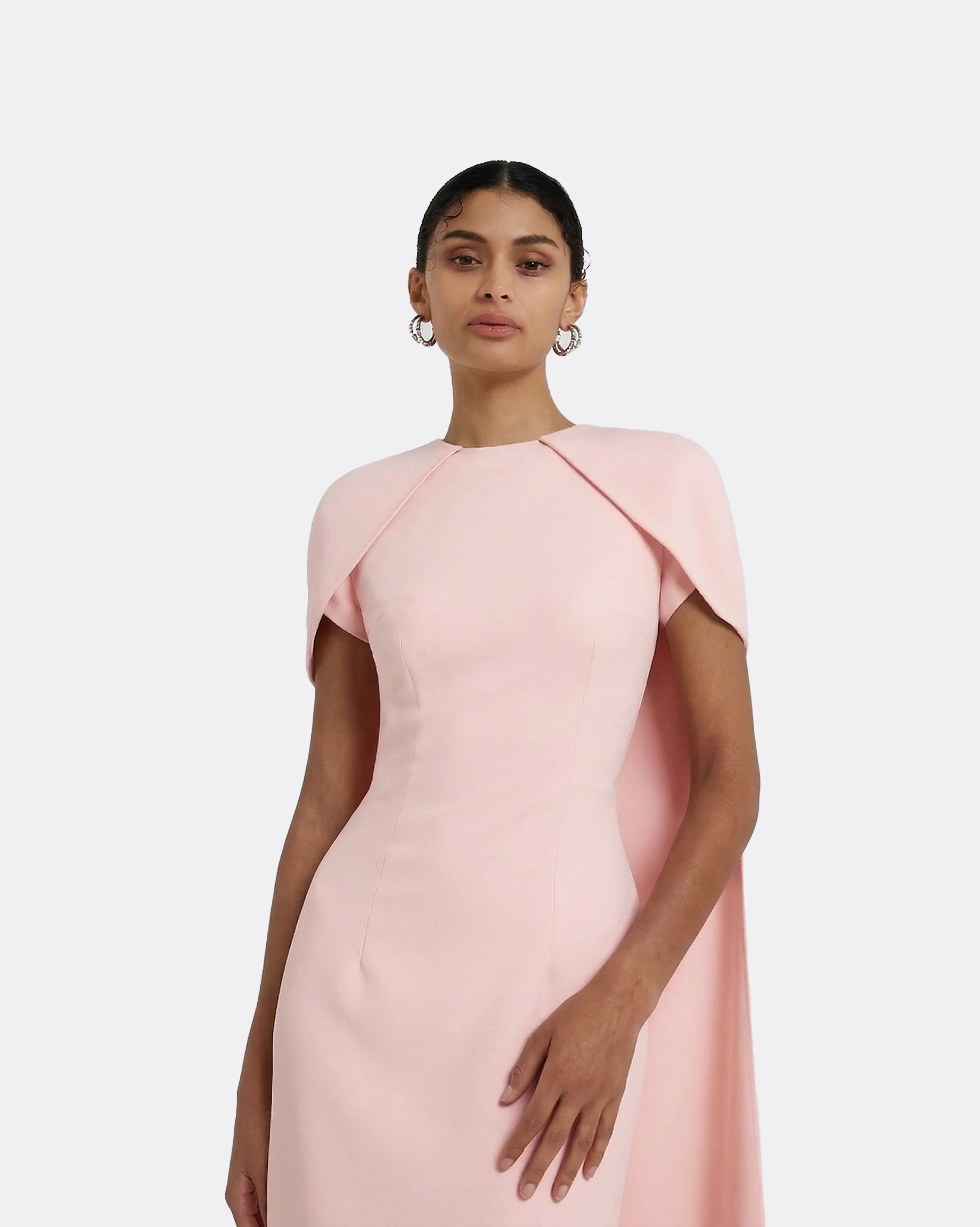 Ginkgo Long Dress in Pale Pink - Image 8