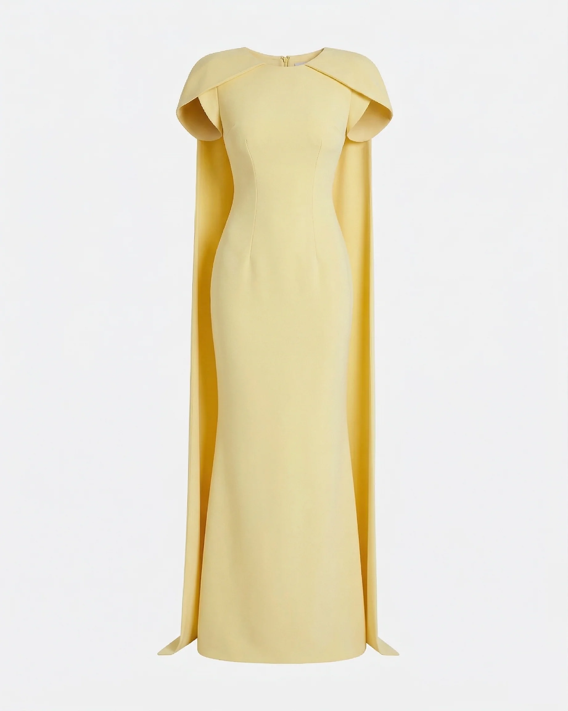 Ginkgo Long Dress in Pale Yellow - Image 10