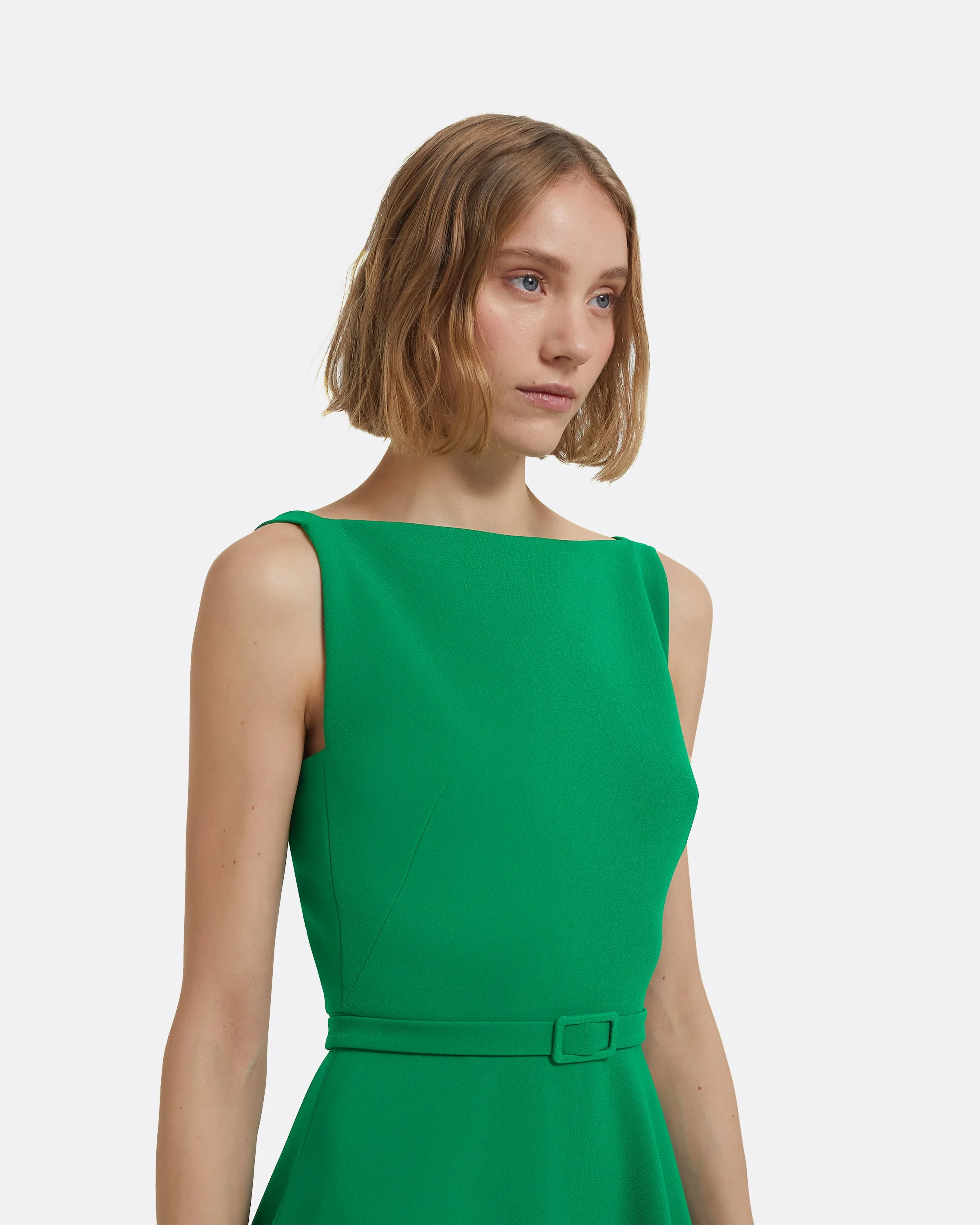 Ginny Midi Dress in Jewel Green - Image 8