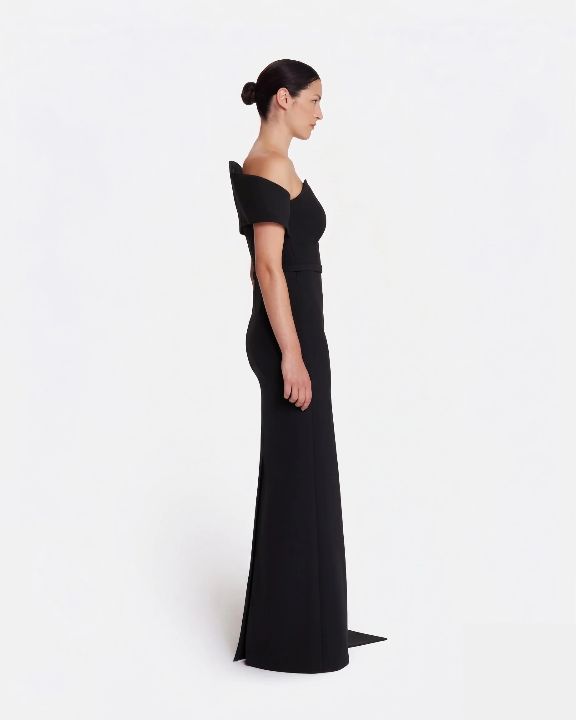 Giorgia Long Dress in Black - Image 4
