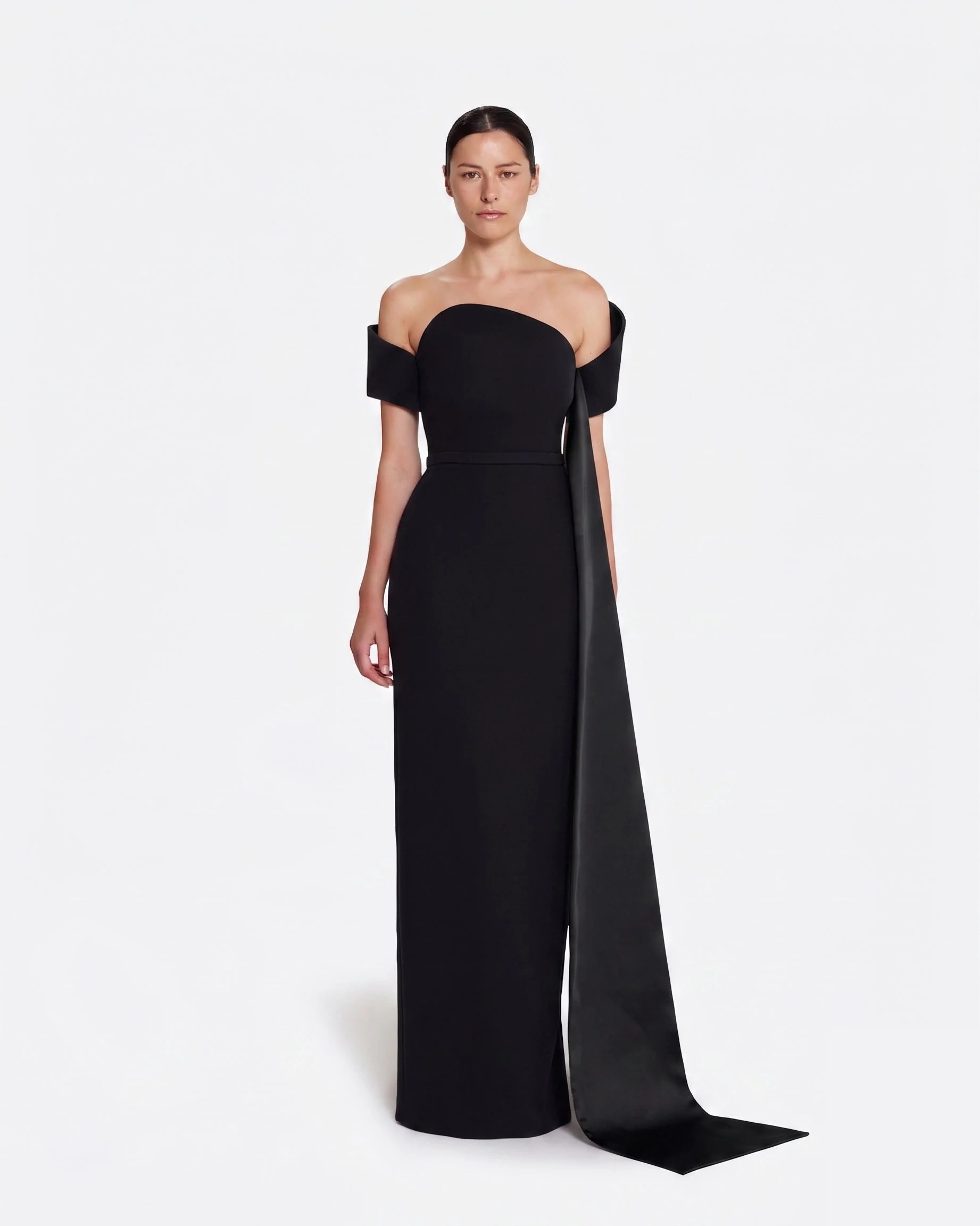 Giorgia Long Dress in Black - Image 6
