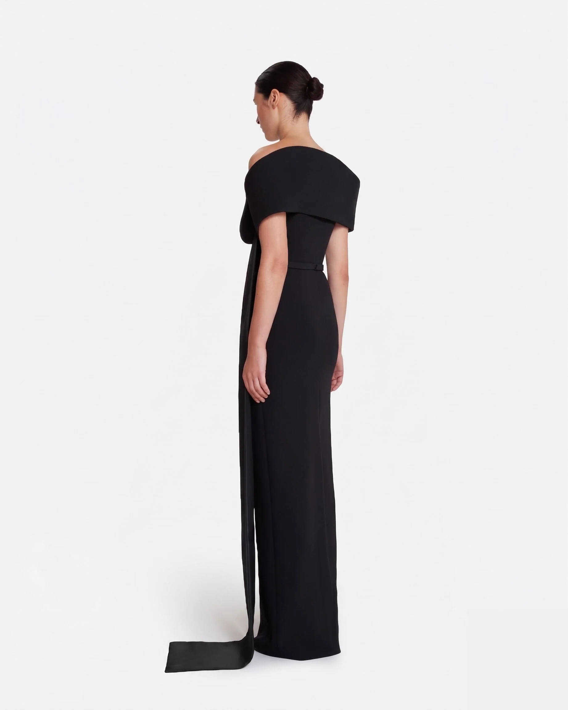 Giorgia Long Dress in Black - Image 7