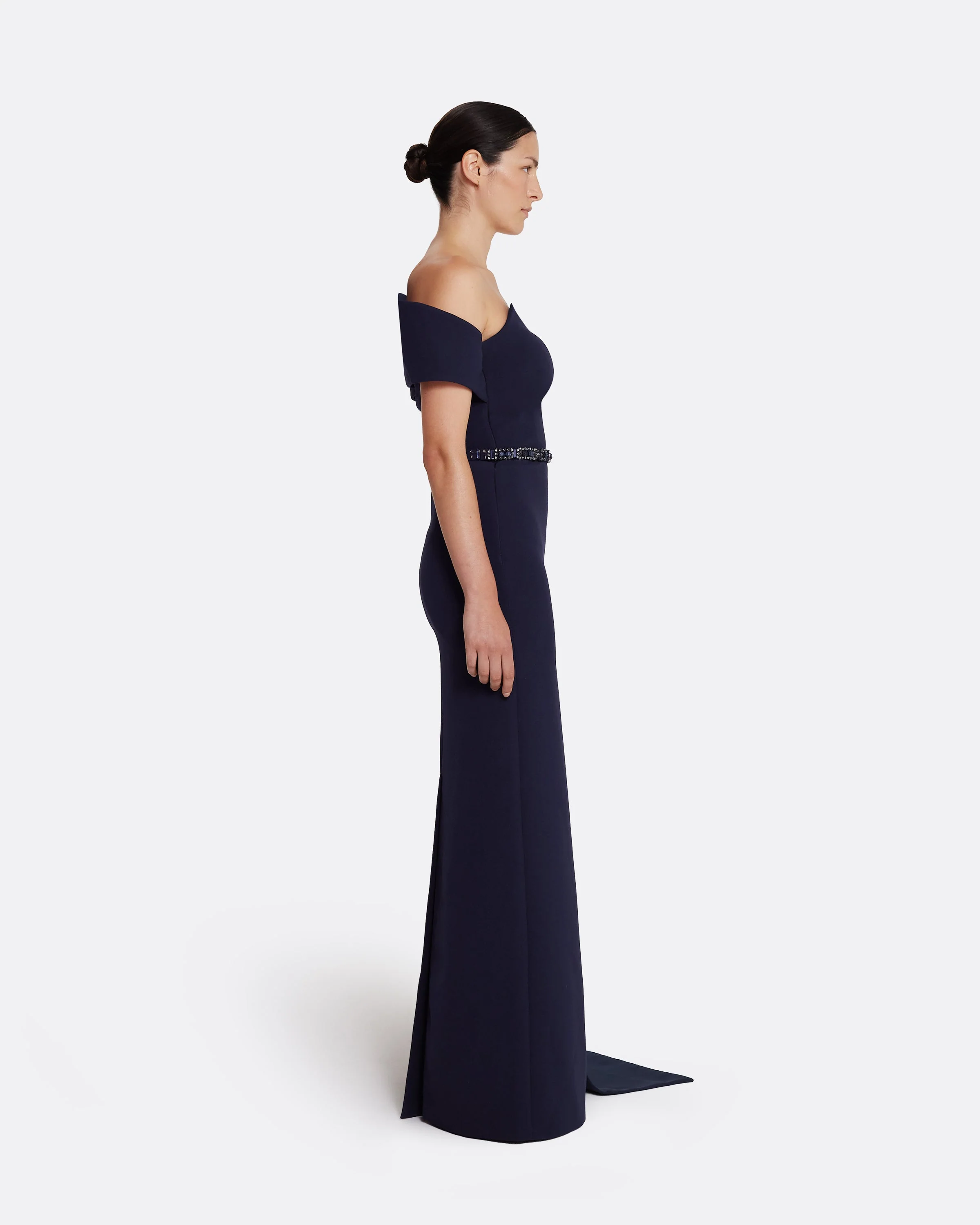 Giorgia Long Dress in Azurite with Multi-blues - Image 4