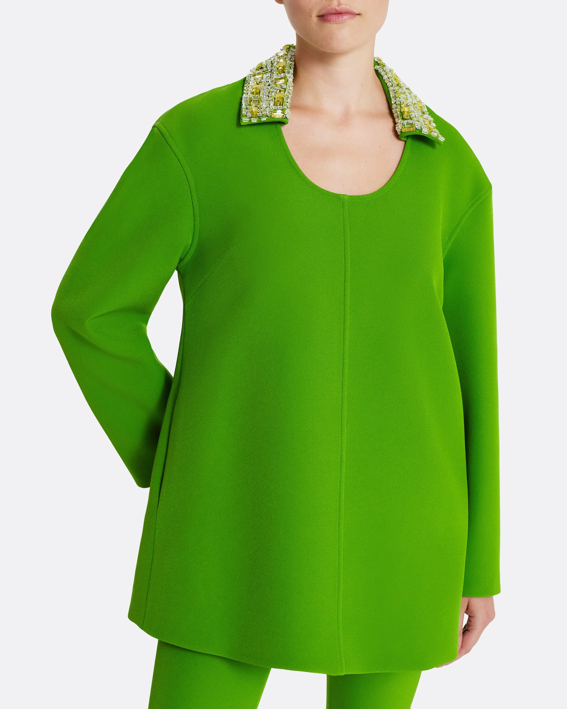 Giovanna Top in Verdant Green with Multi-greens - Image 10