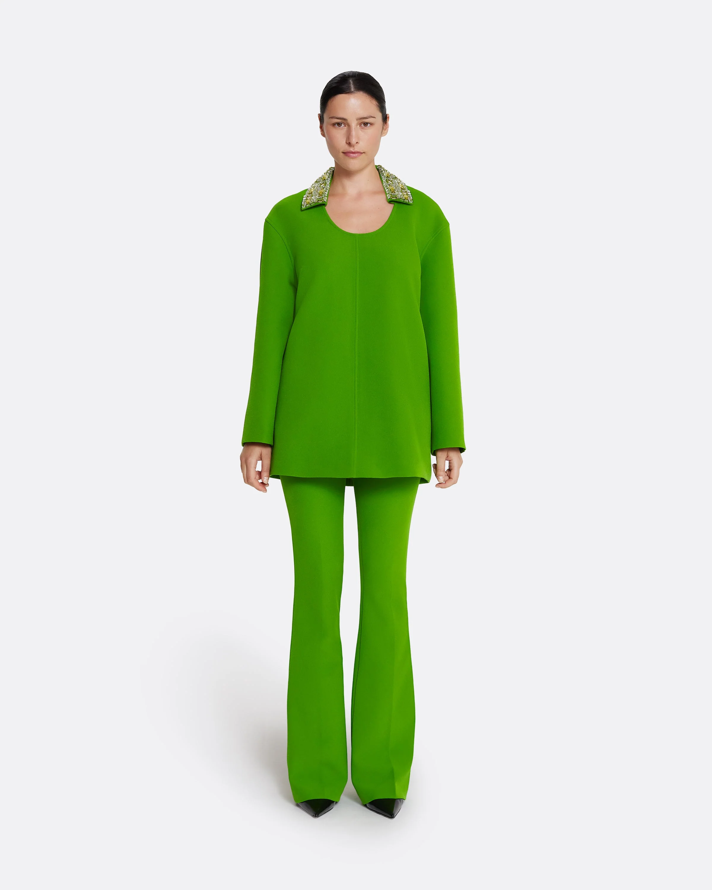 Giovanna Top in Verdant Green with Multi-greens - Image 2