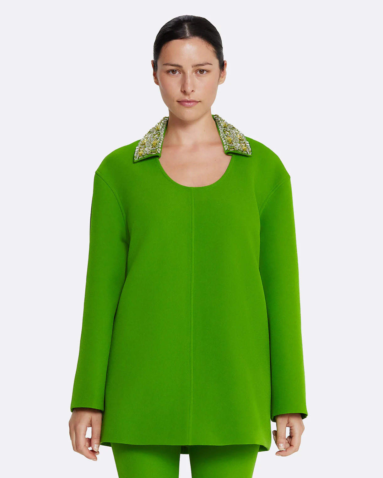 Giovanna Top in Verdant Green with Multi-greens - Image 7