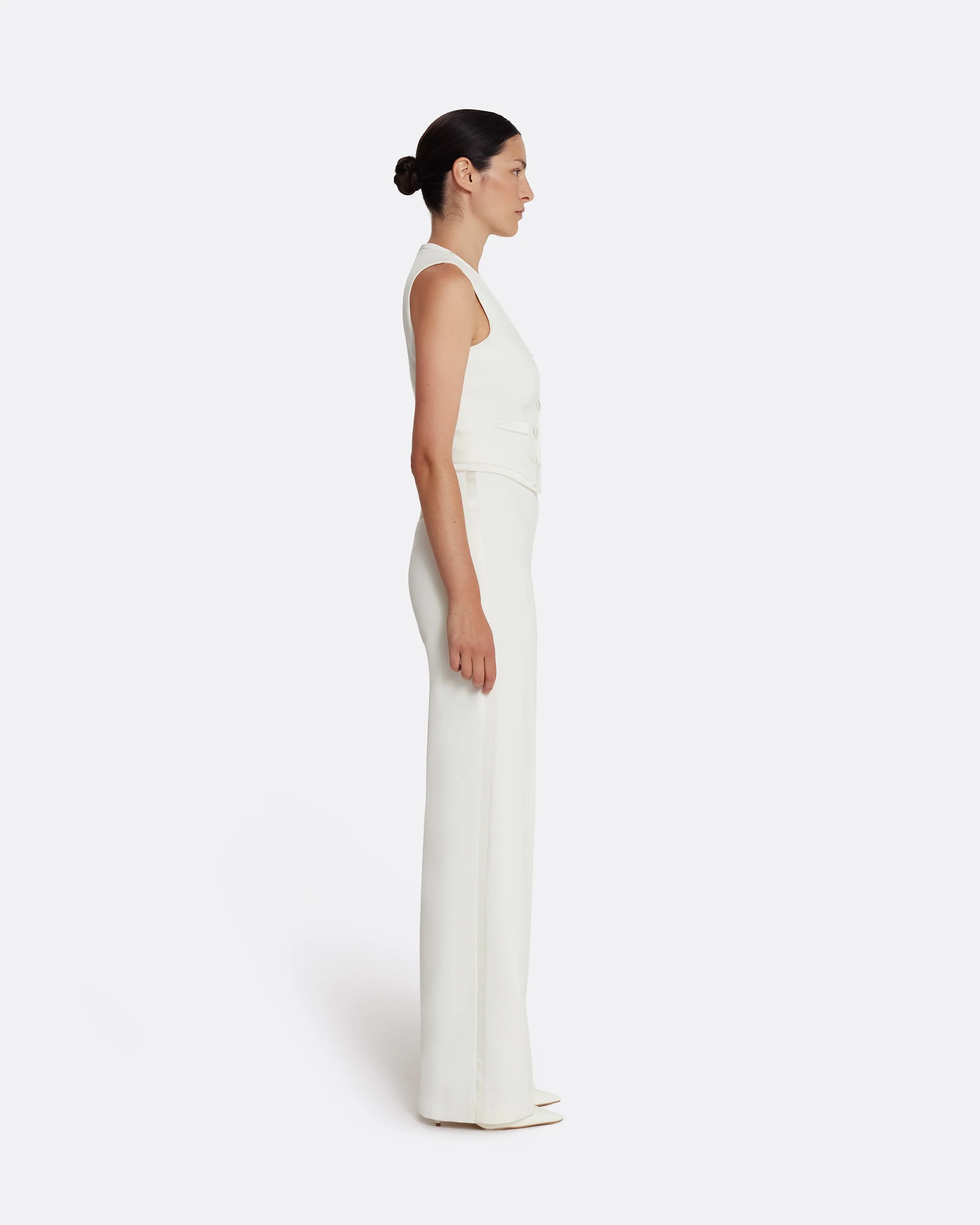 Glinda Waistcoat in Ivory - Image 11