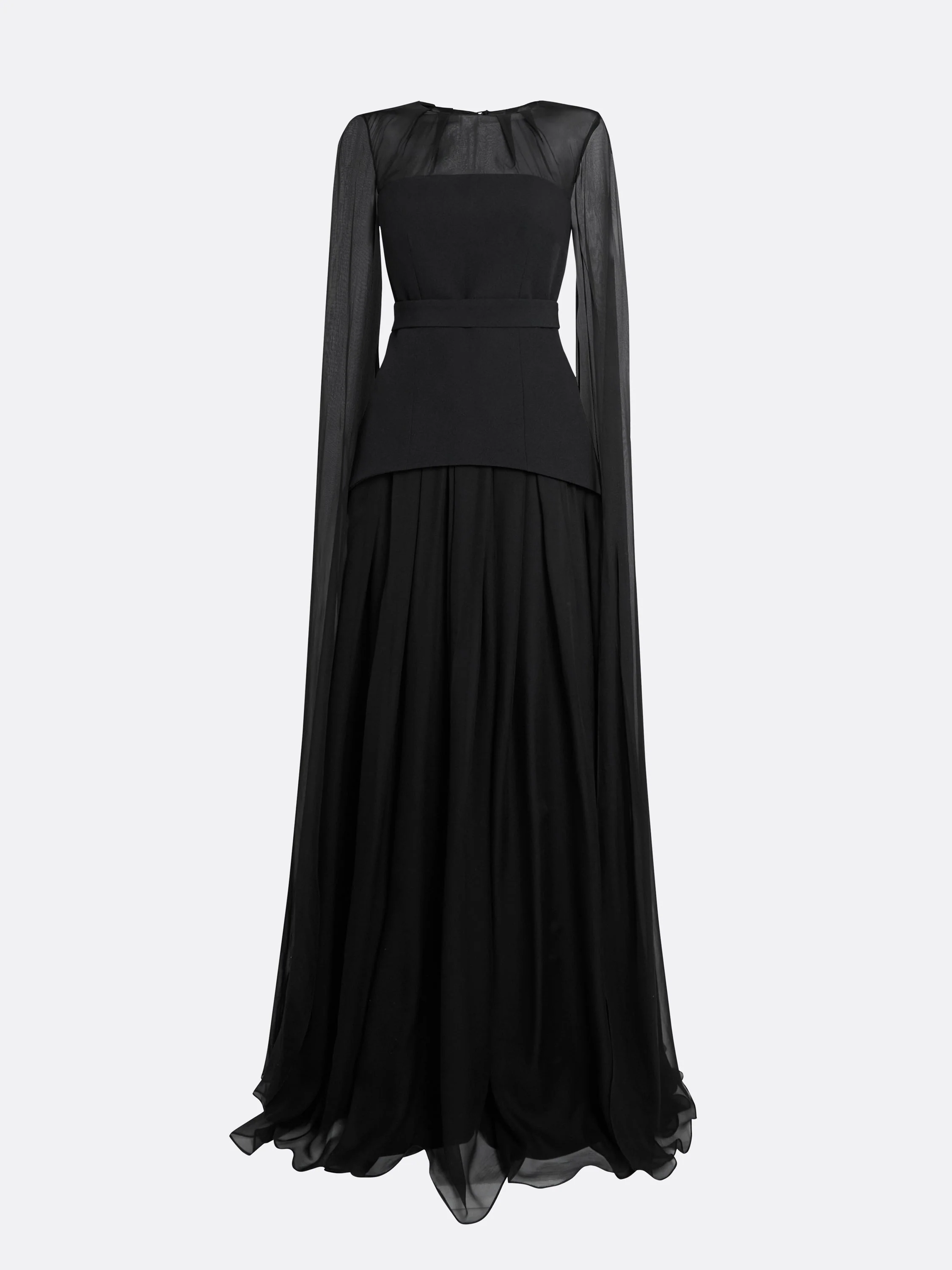 Gloria Black Long Dress - Image 5