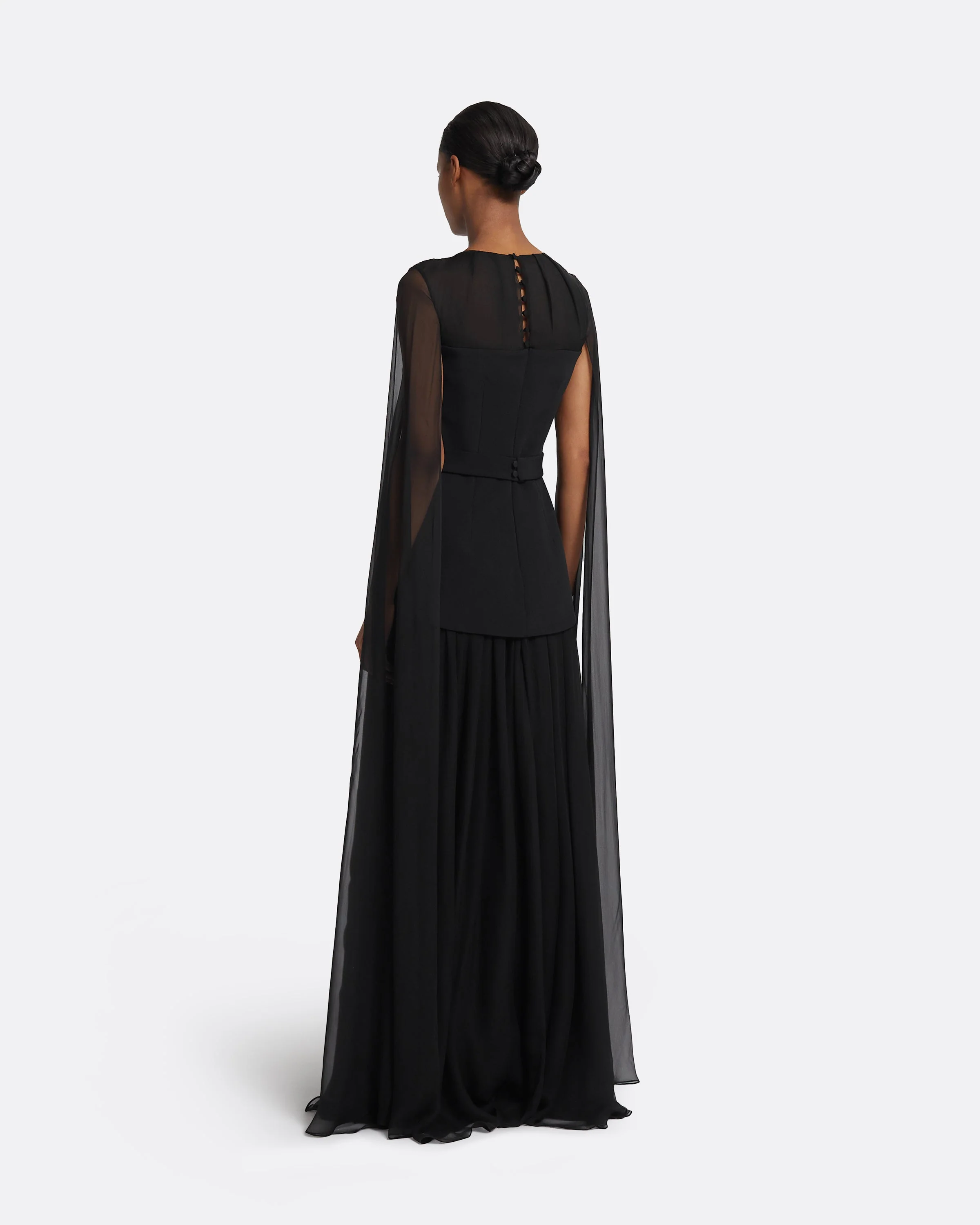 Gloria Black Long Dress - Image 7