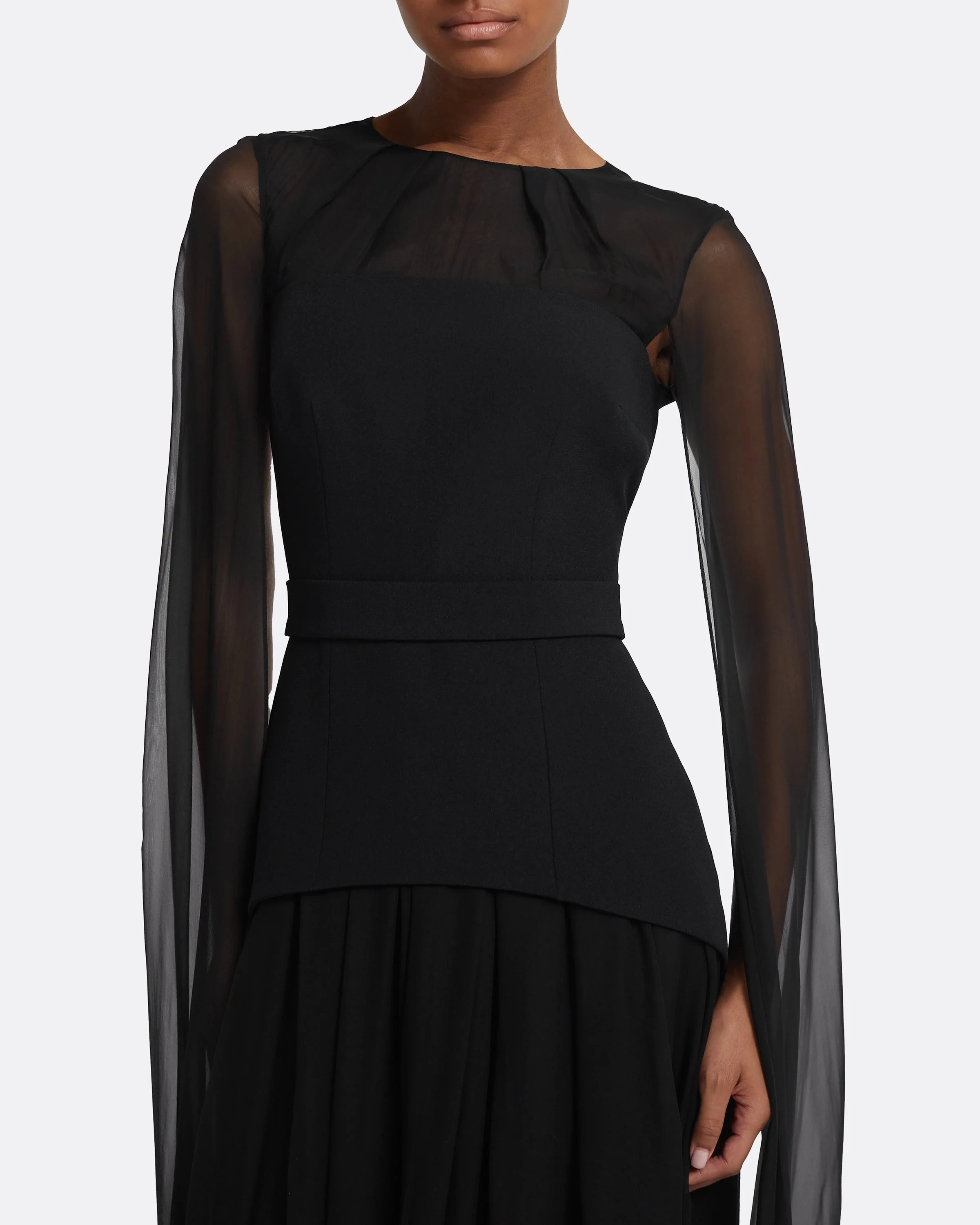 Gloria Black Long Dress - Image 8