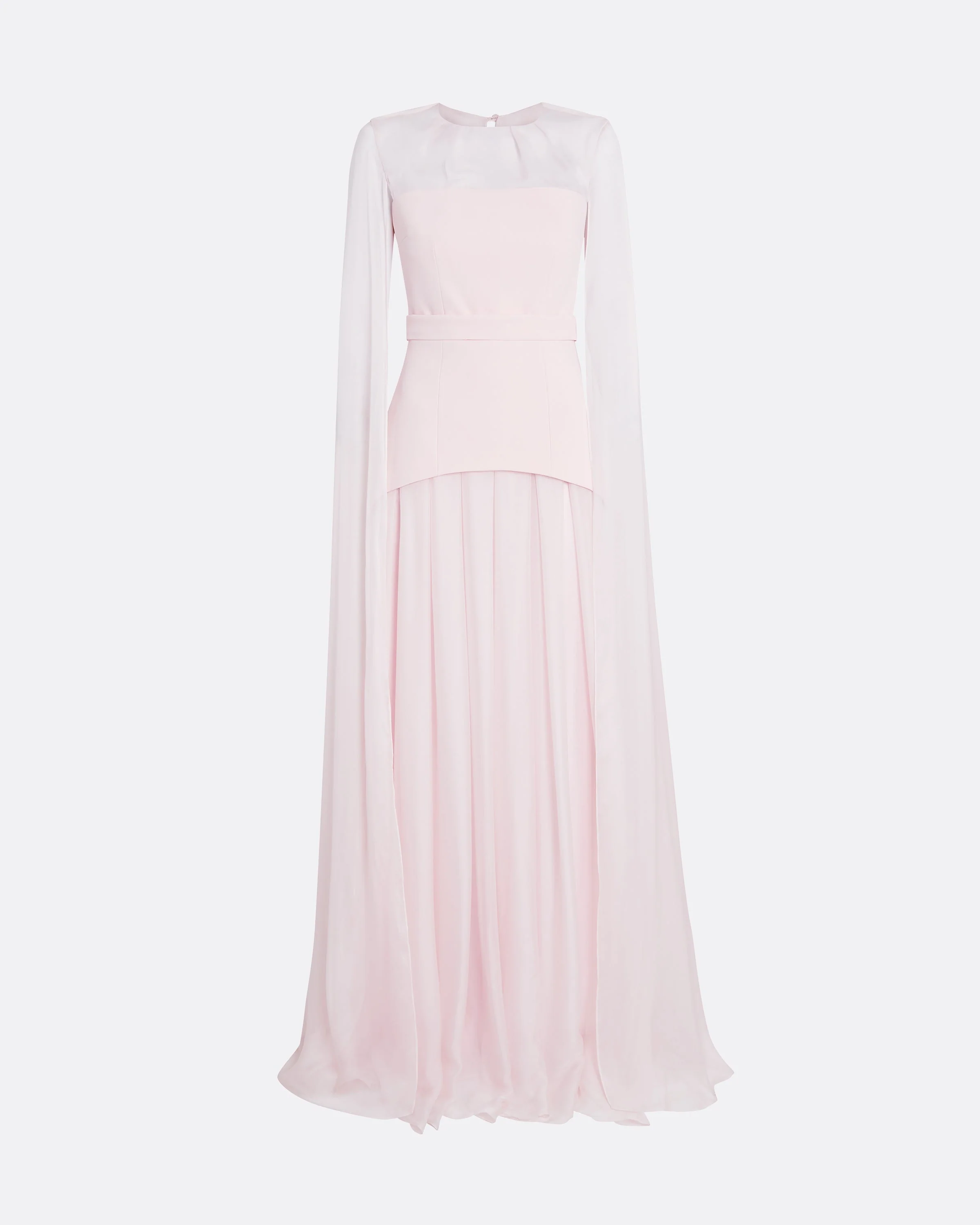 Gloria Pale Pink Long Dress - Image 25