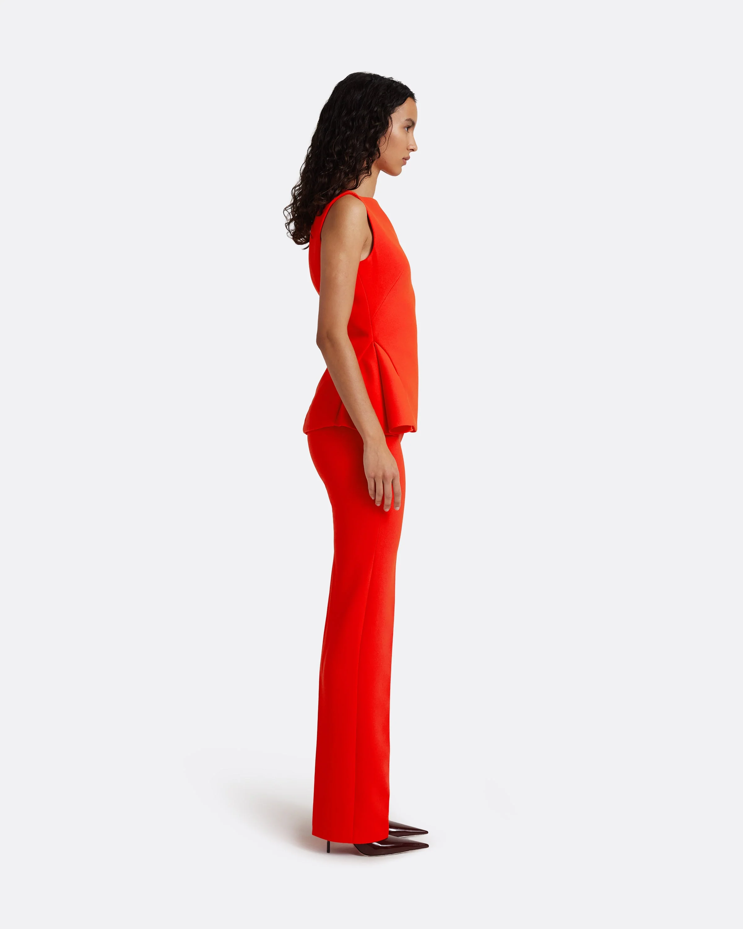 Goldie Trousers in Apple Red - Image 3
