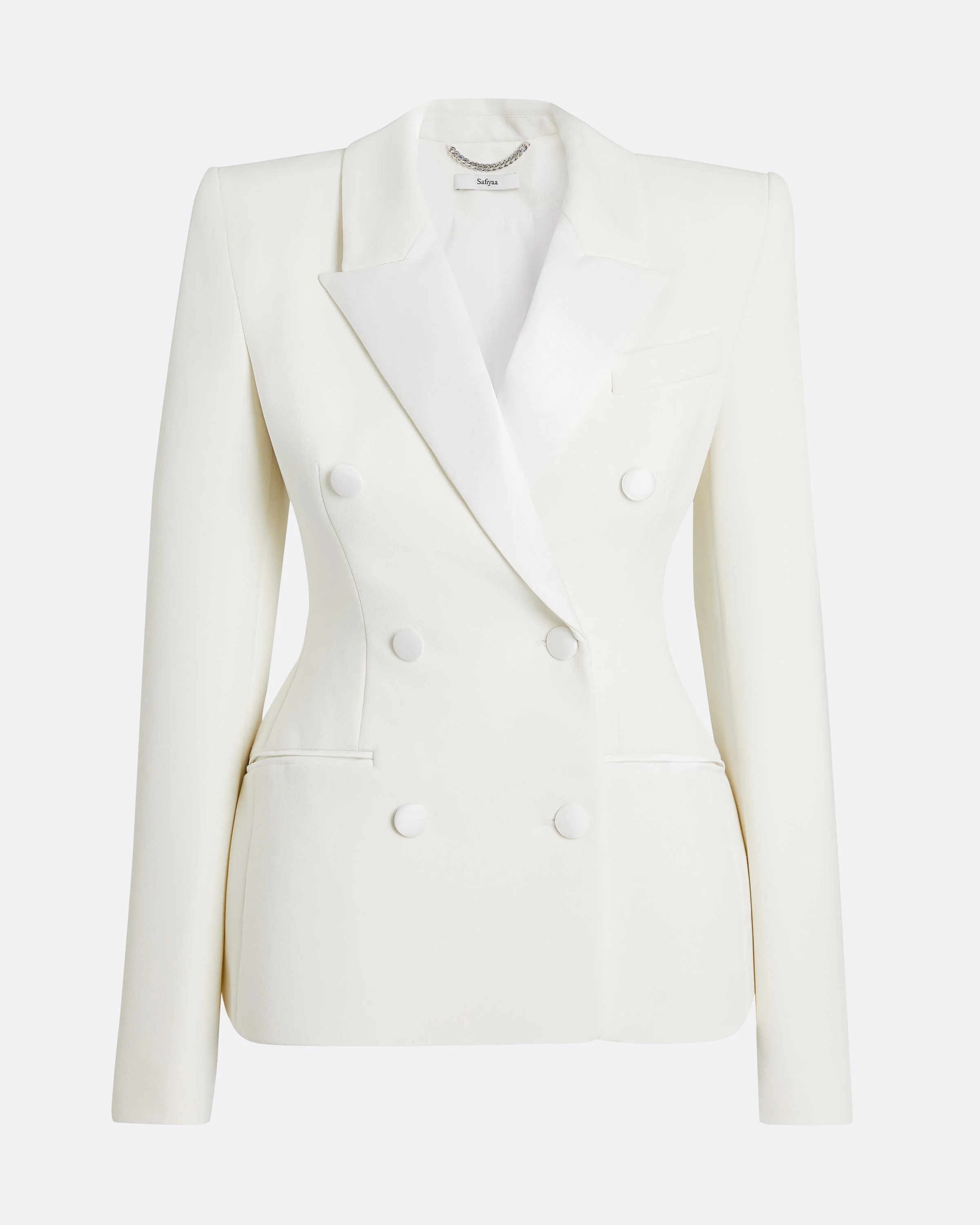 Gulsen Jacket in Porcelain on Ivory - Image 12
