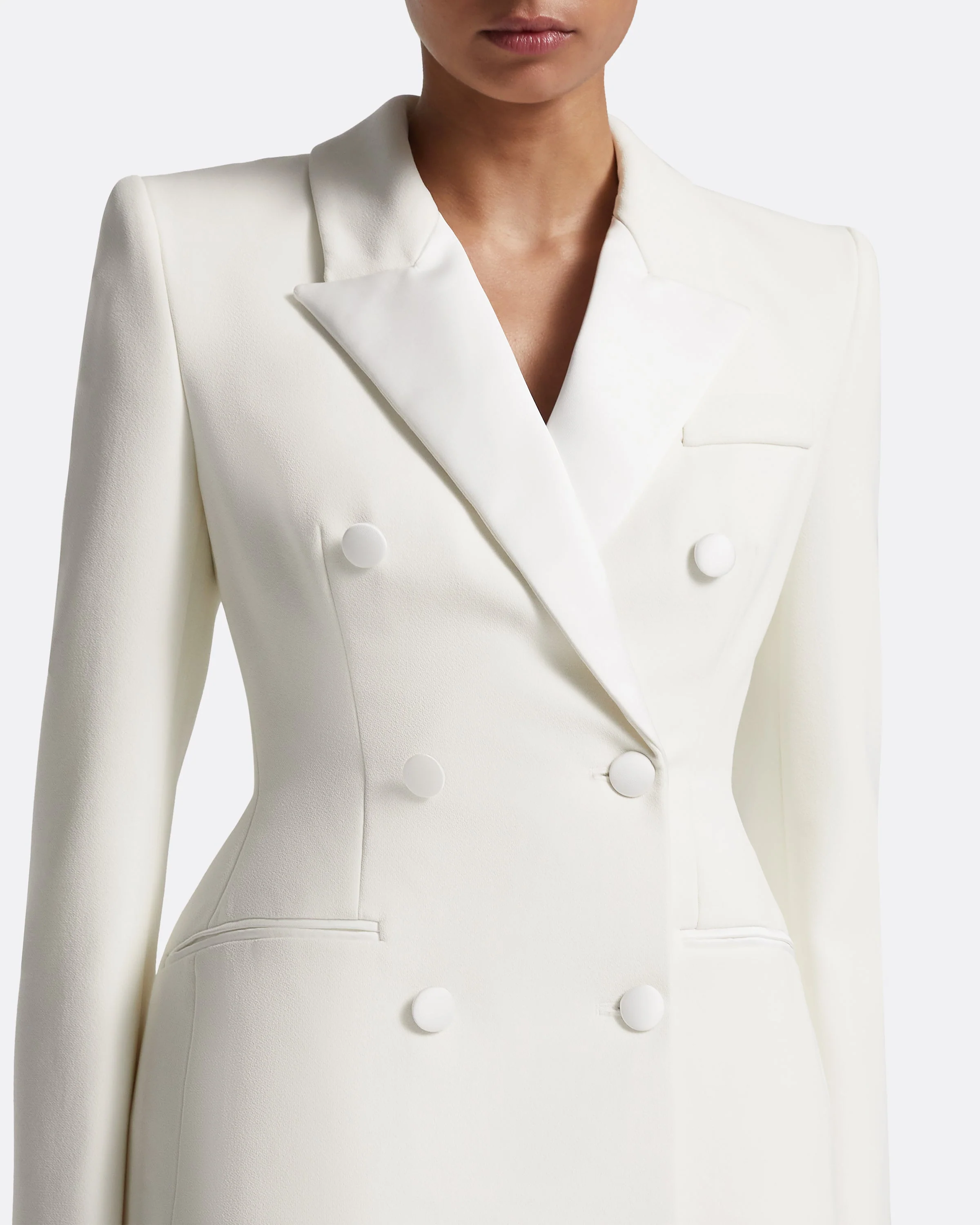 Gulsen Jacket in Porcelain on Ivory - Image 3