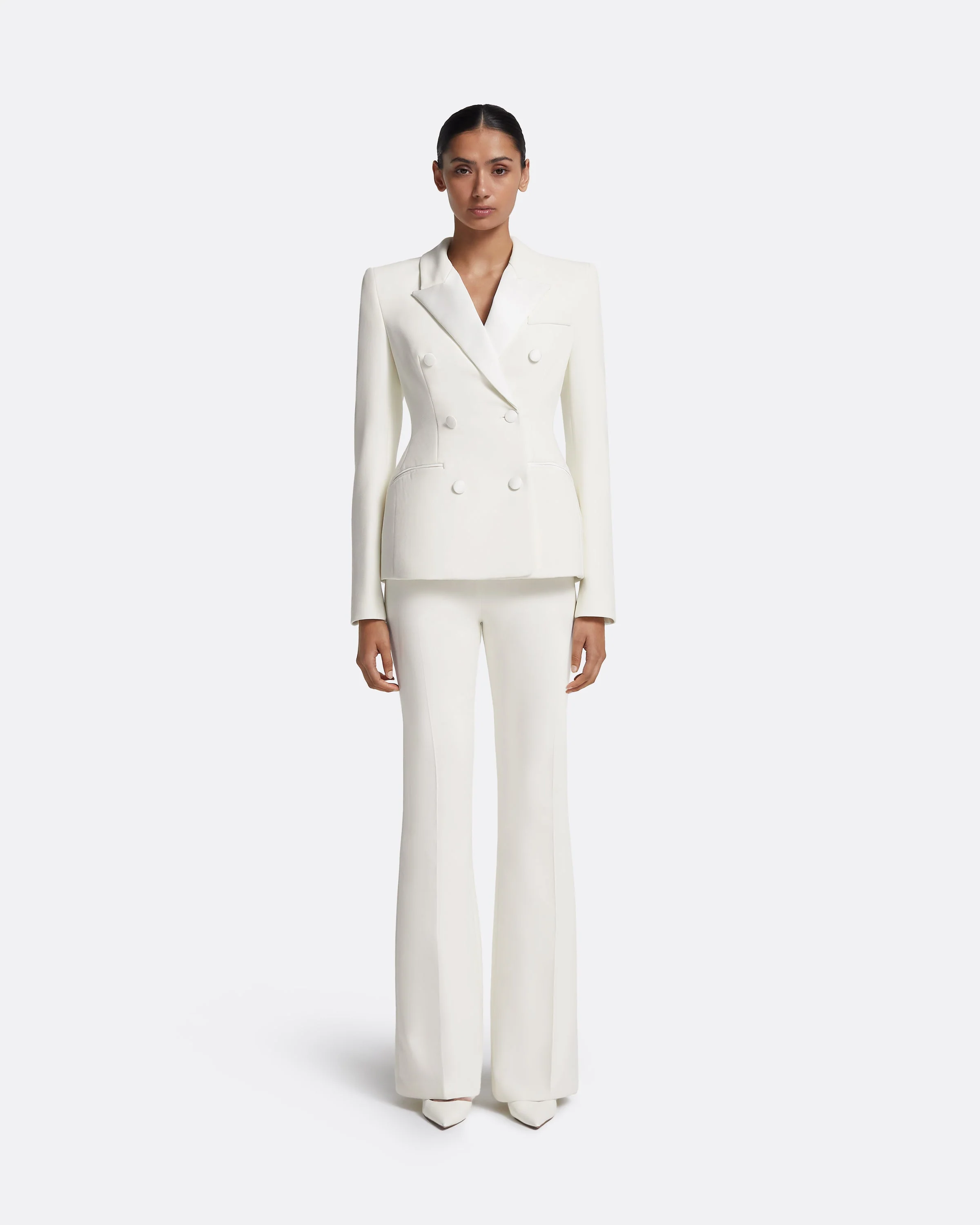 Gulsen Jacket in Porcelain on Ivory - Image 4