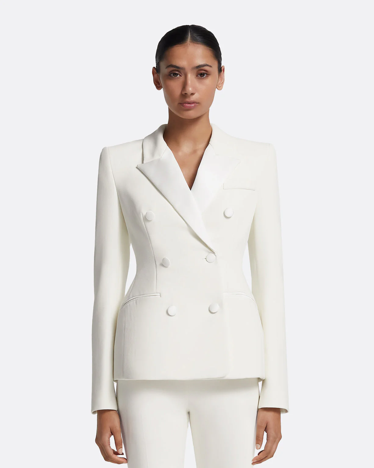 Gulsen Jacket in Porcelain on Ivory - Image 7