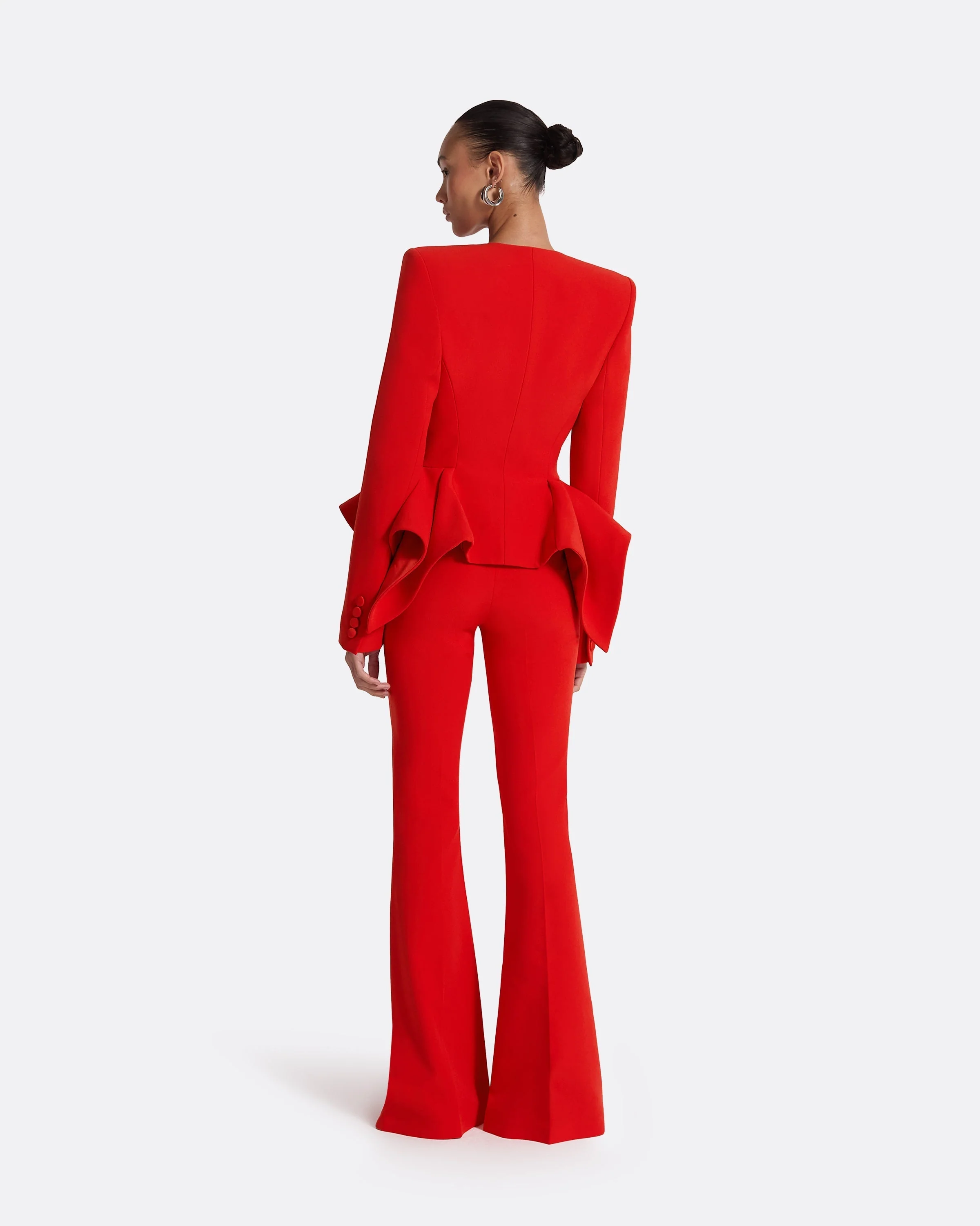 Halluana Scarlet Red Trousers - Image 10