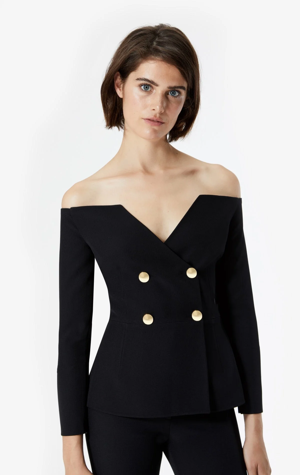 Halluana Front Zip Black Trousers - Image 3