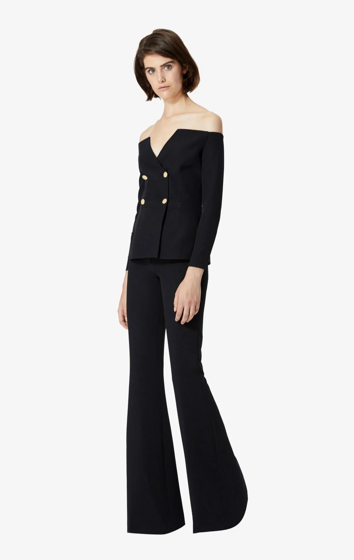 Halluana Front Zip Black Trousers - Image 4