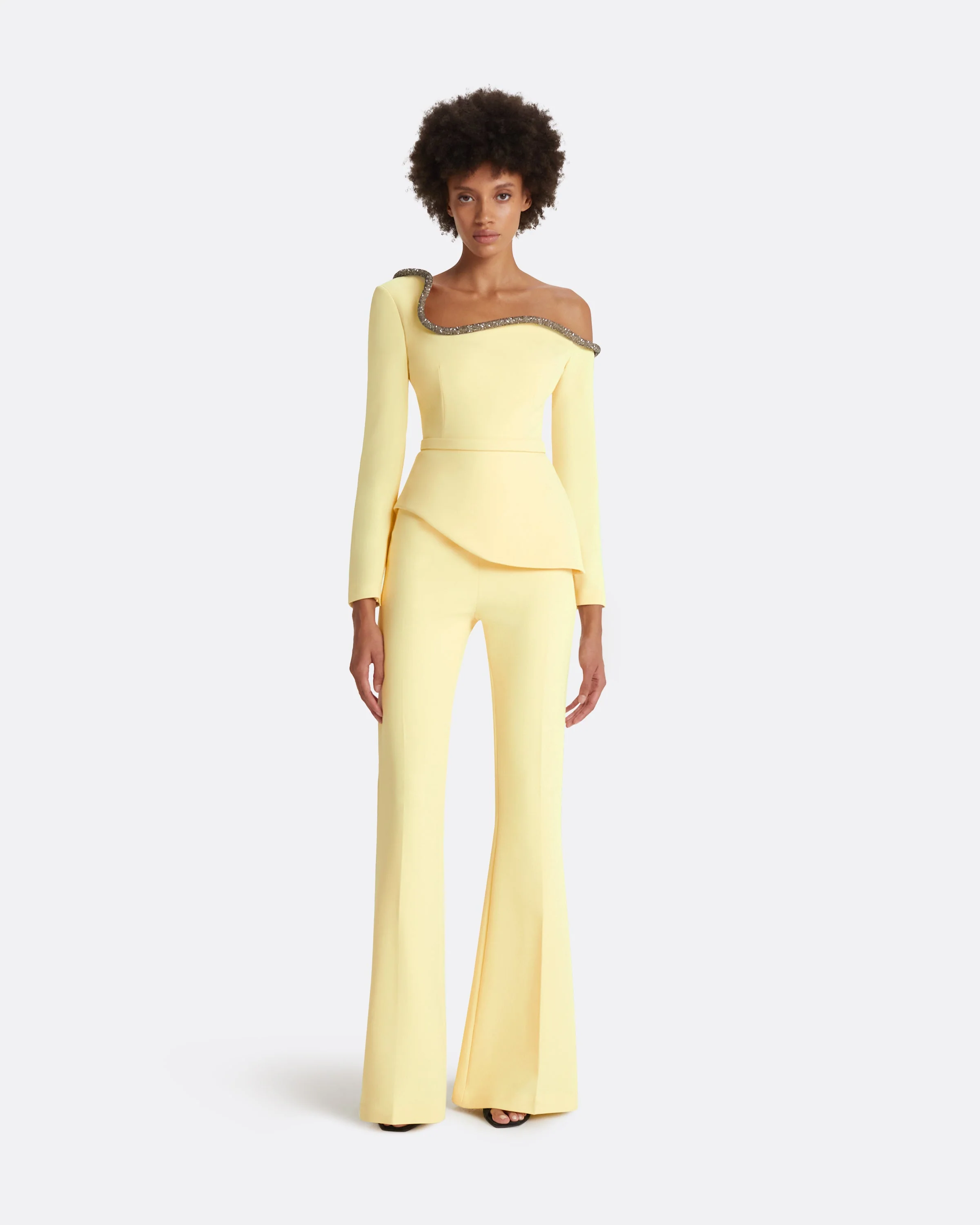 Halluana Pale Yellow Trousers - Image 7