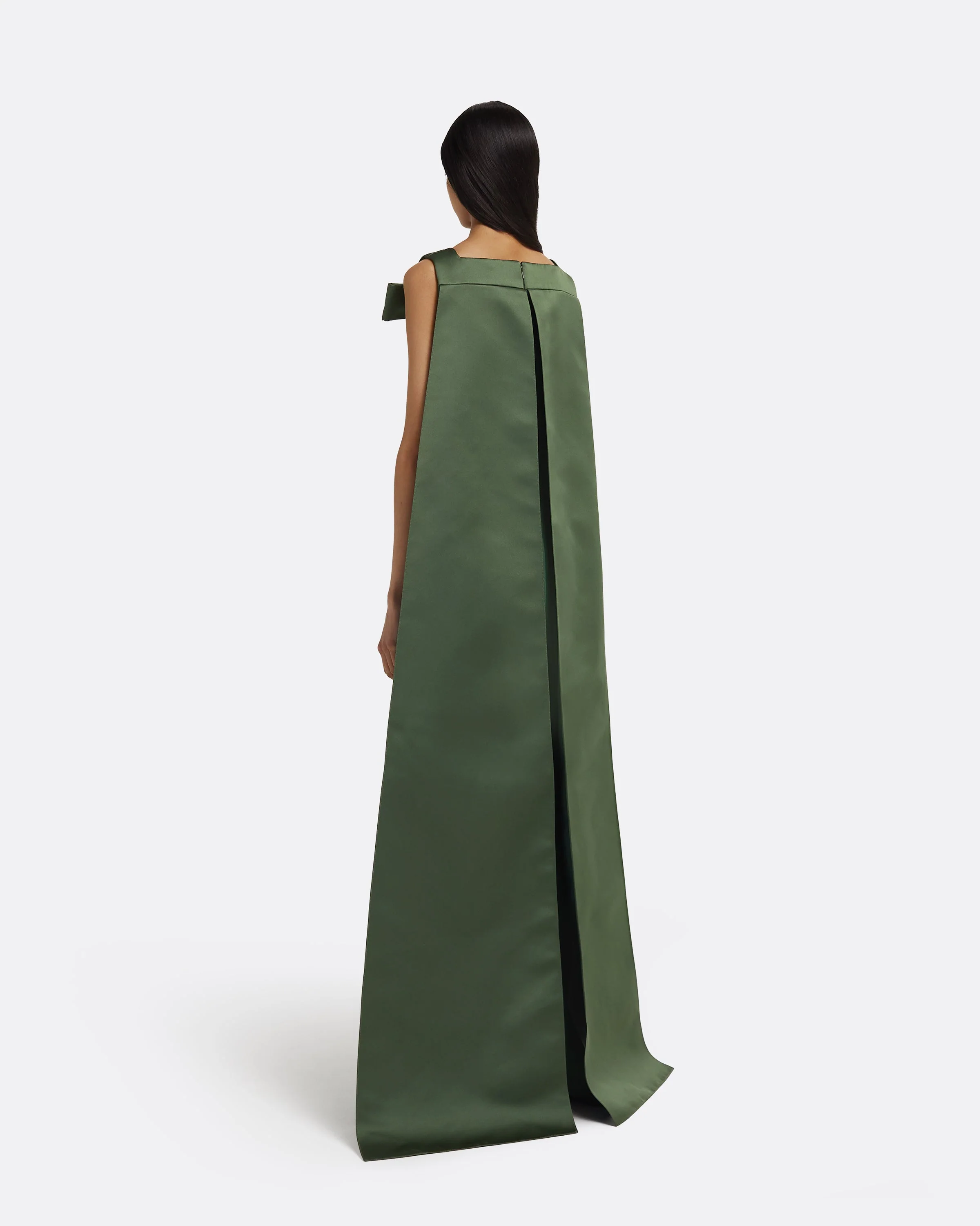 Harley Long Dress in Moss Green - Image 2