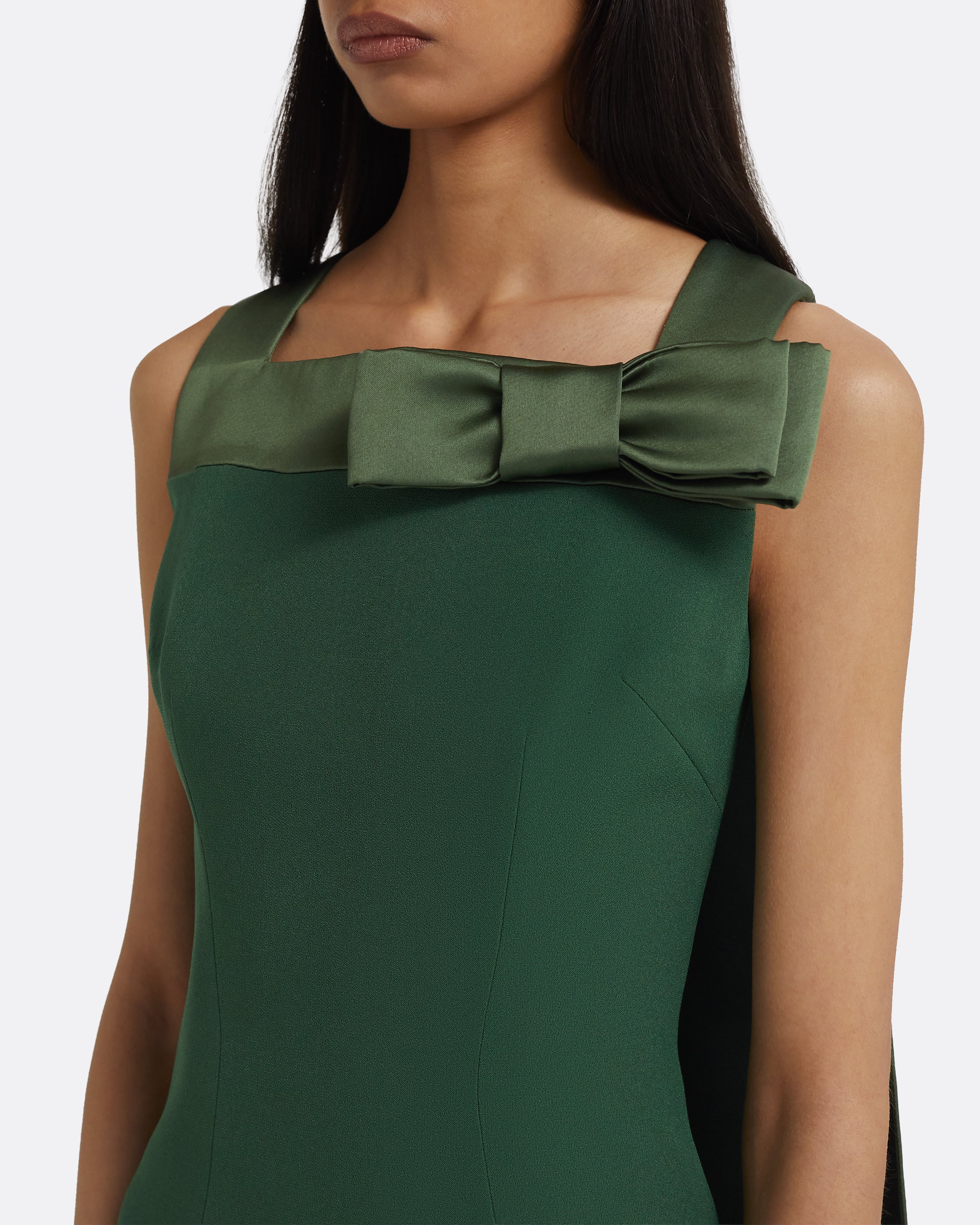 Harley Long Dress in Moss Green - Image 3